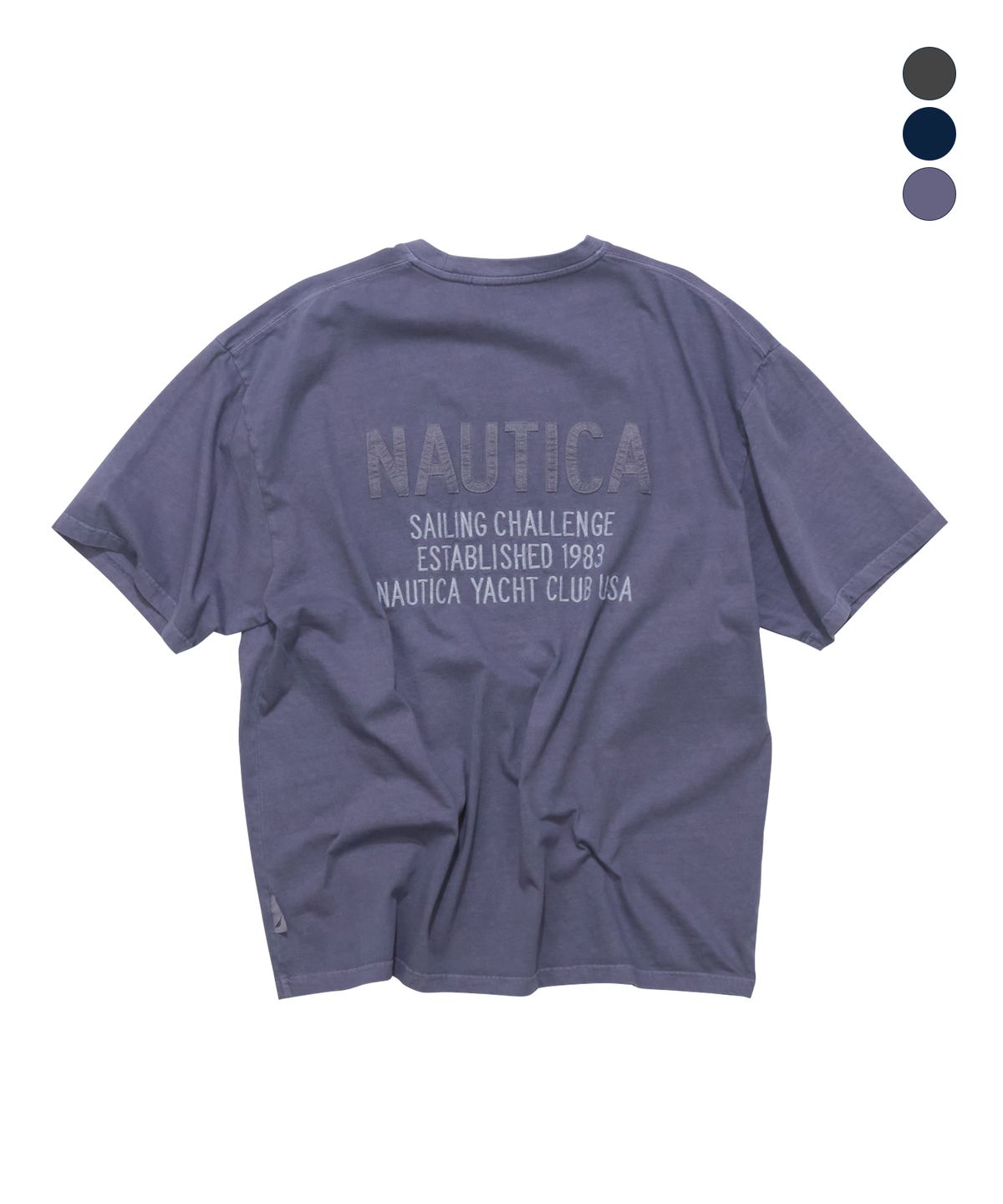 노티카(NAUTICA) 세일링 요트 클럽 피그먼트 티셔츠(3colors) NTS4816