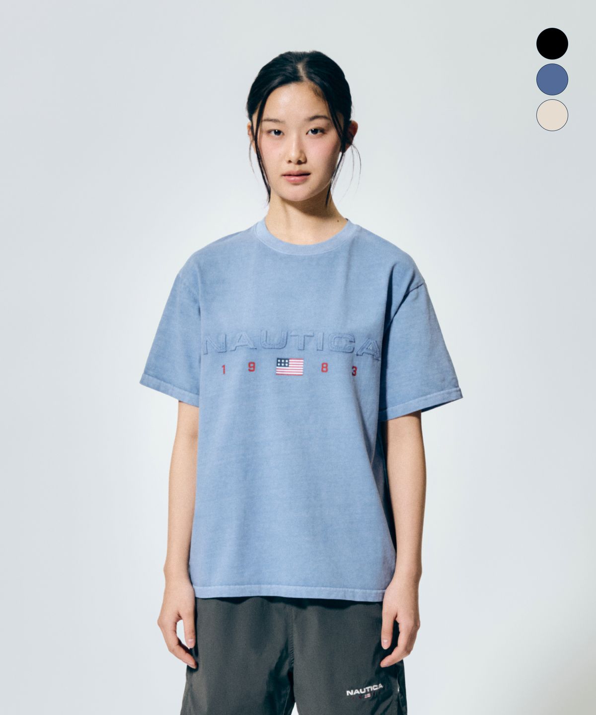 노티카(NAUTICA) 83플래그 피그먼트 티셔츠(3colors) NTS4796