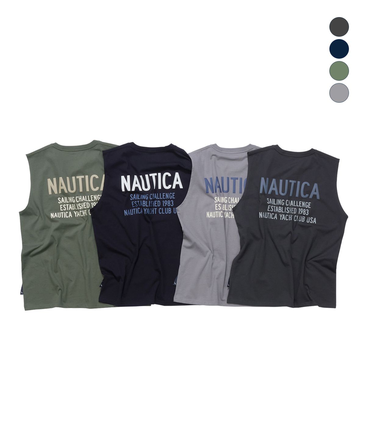 노티카(NAUTICA) 세일링 요트 클럽 슬리브리스(4colors) NTS4886