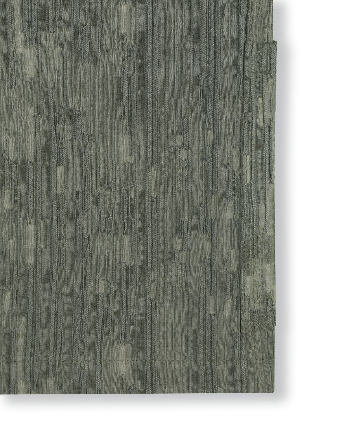 비슬로우(BESLOW) WASHED LINEN JACQUARD WORK SHORTS OLIVE