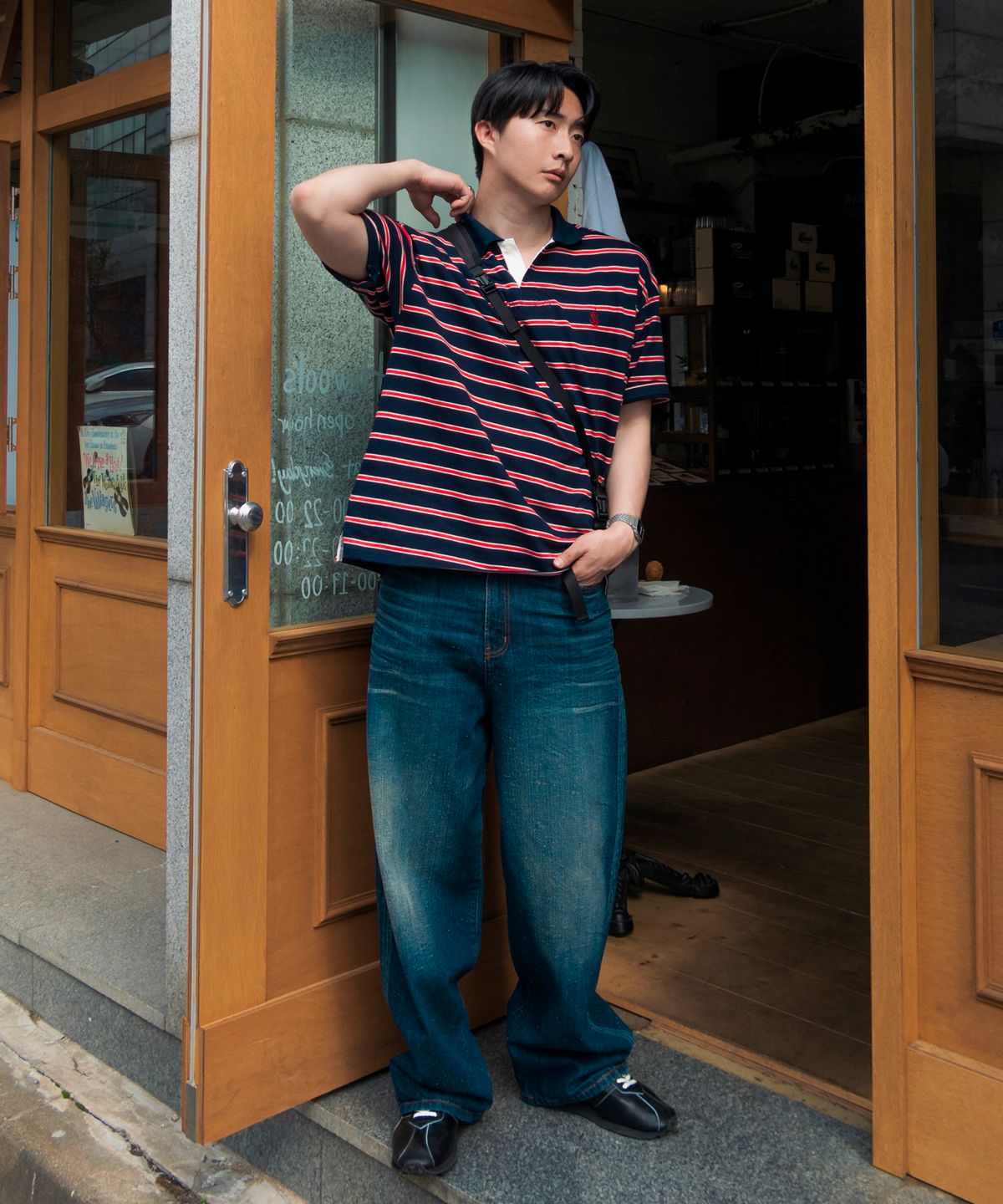 노티카(NAUTICA) 스트라이프 반팔 폴로 티셔츠(4colors) NPO4105
