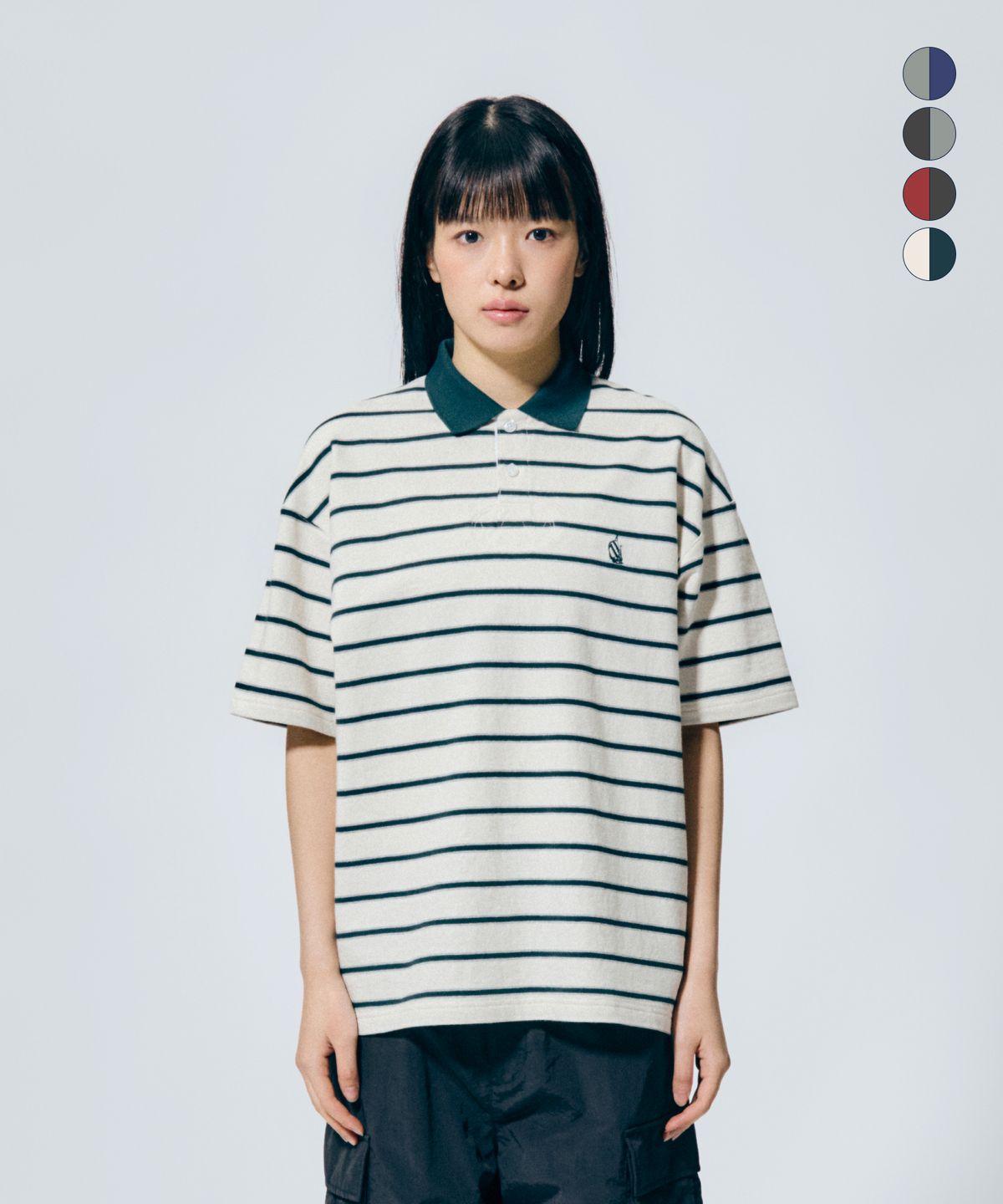 노티카(NAUTICA) 스트라이프 반팔 폴로 티셔츠(4colors) NPO4105