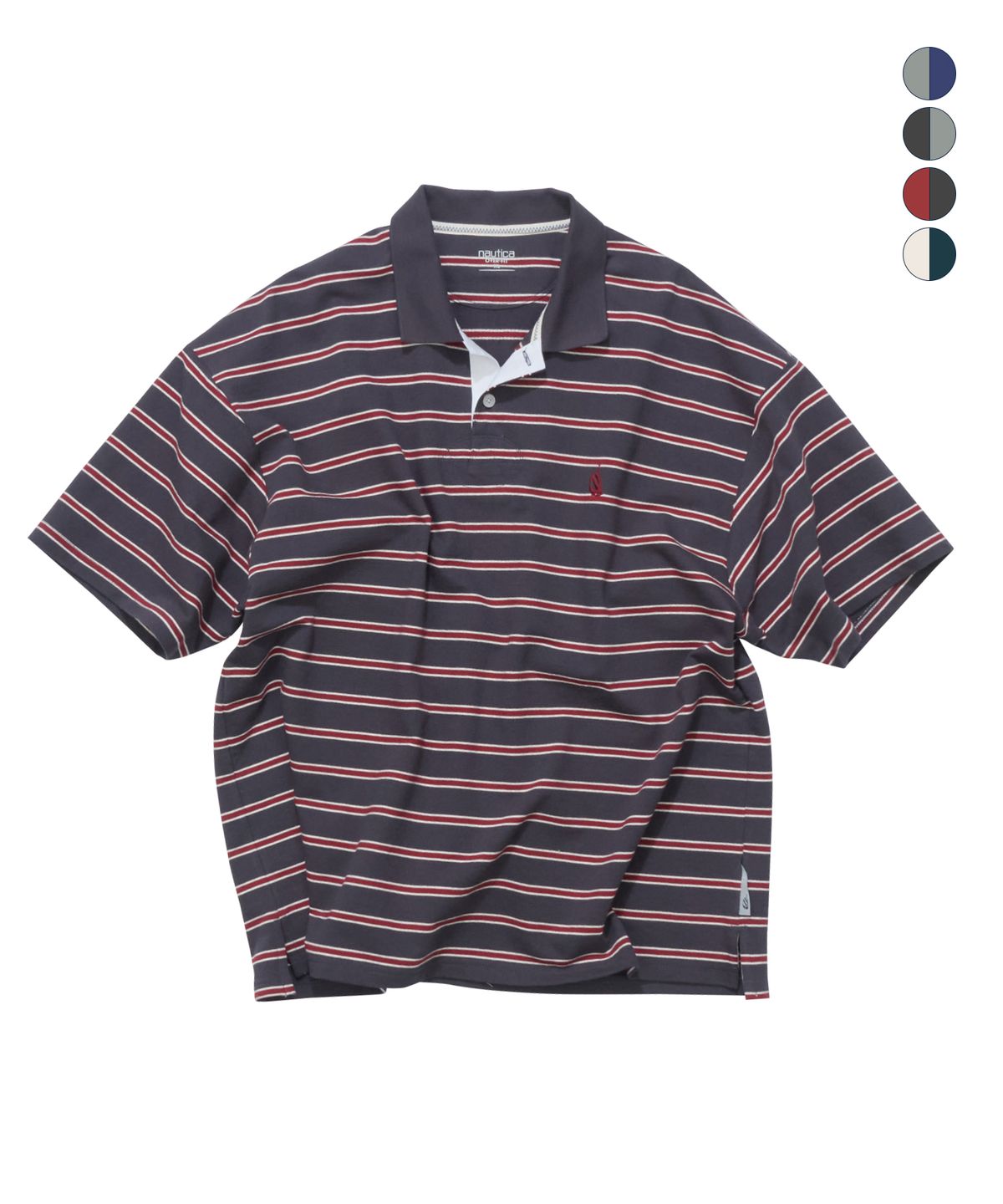 노티카(NAUTICA) 스트라이프 반팔 폴로 티셔츠(4colors) NPO4105