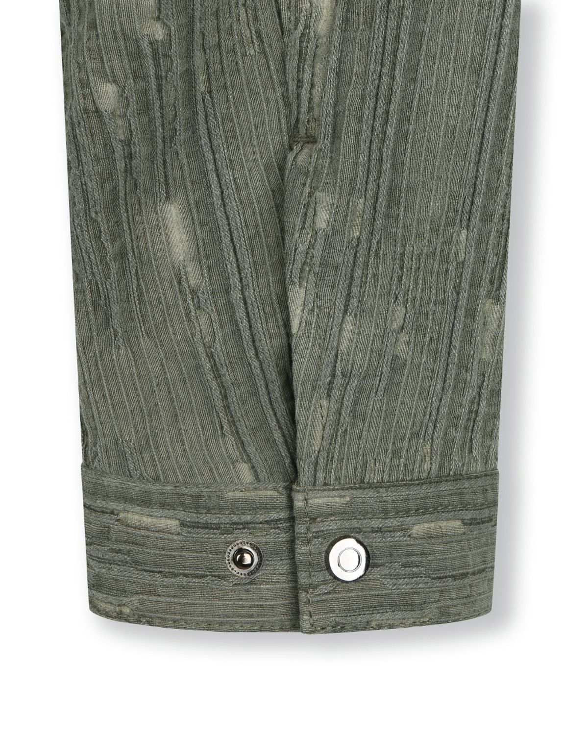비슬로우(BESLOW) WASHED LINEN JACQUARD WORK JACKET OLIVE