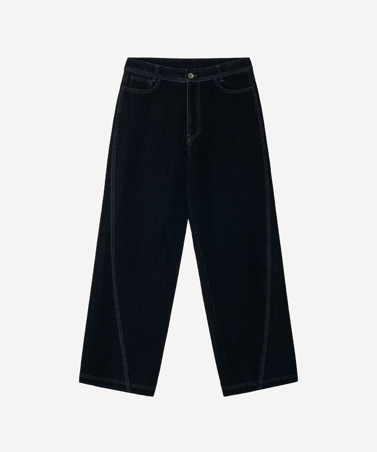 비엘알(BLR) Velvet Denim Side Line Pants