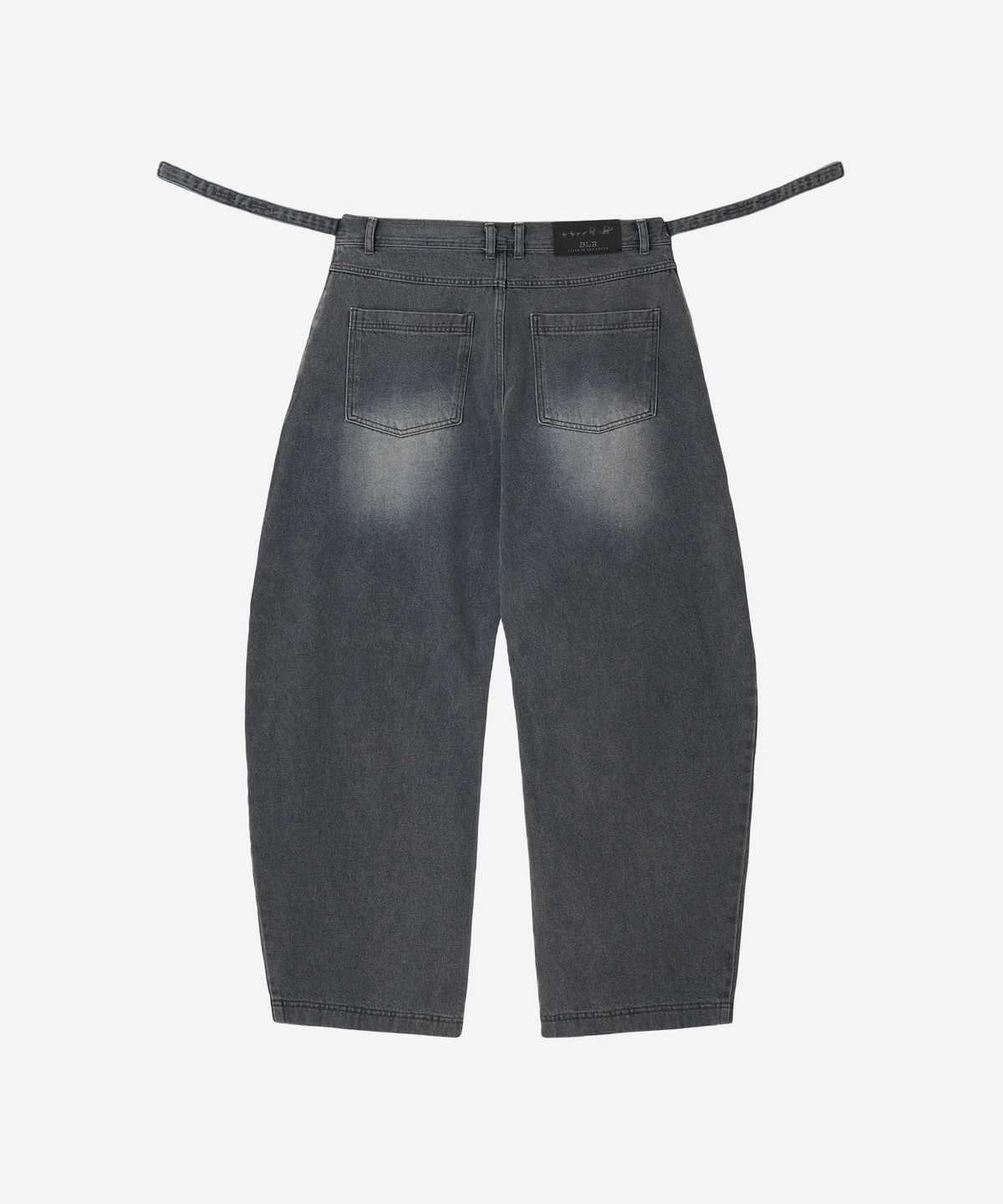 비엘알(BLR) Adjustable Waist Destroyed Denim Pants Light Blue
