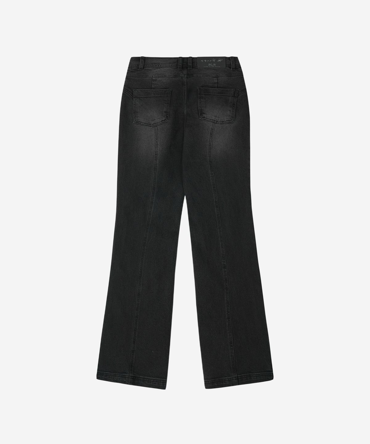 비엘알(BLR) Asymmetric Semi-Bootcut Denim Pants