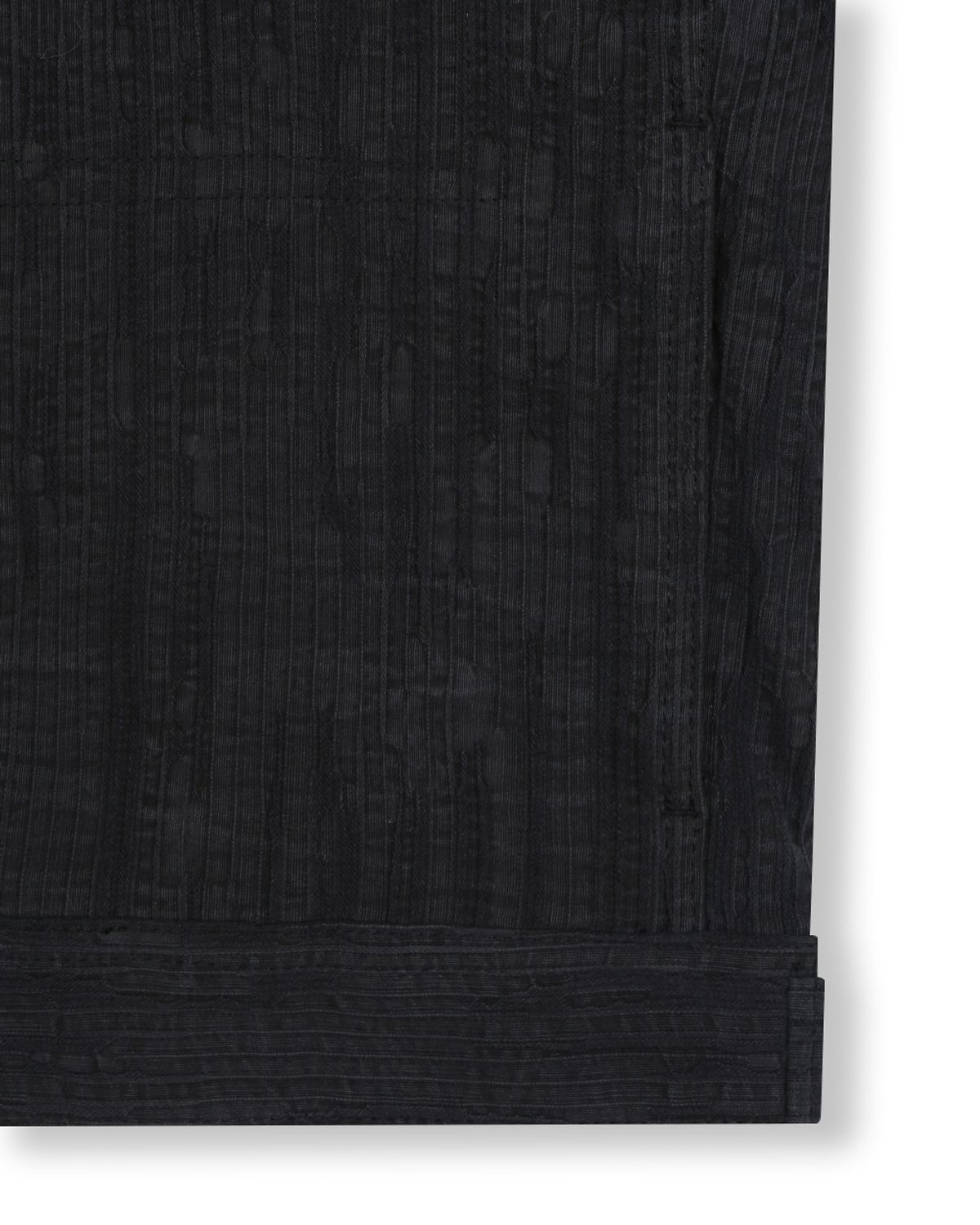 비슬로우(BESLOW) WASHED LINEN JACQUARD WORK JACKET BLACK