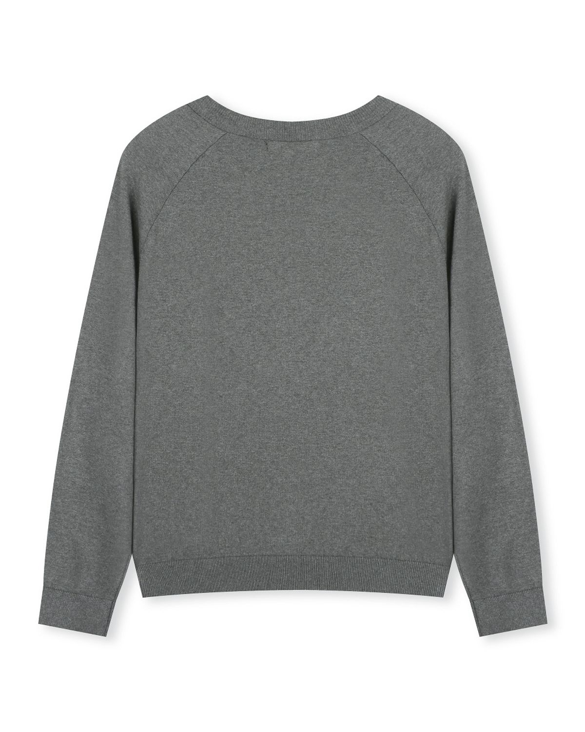 비슬로우(BESLOW) CREW NECK RELAXED SHORT CARDIGAN CHARCOAL