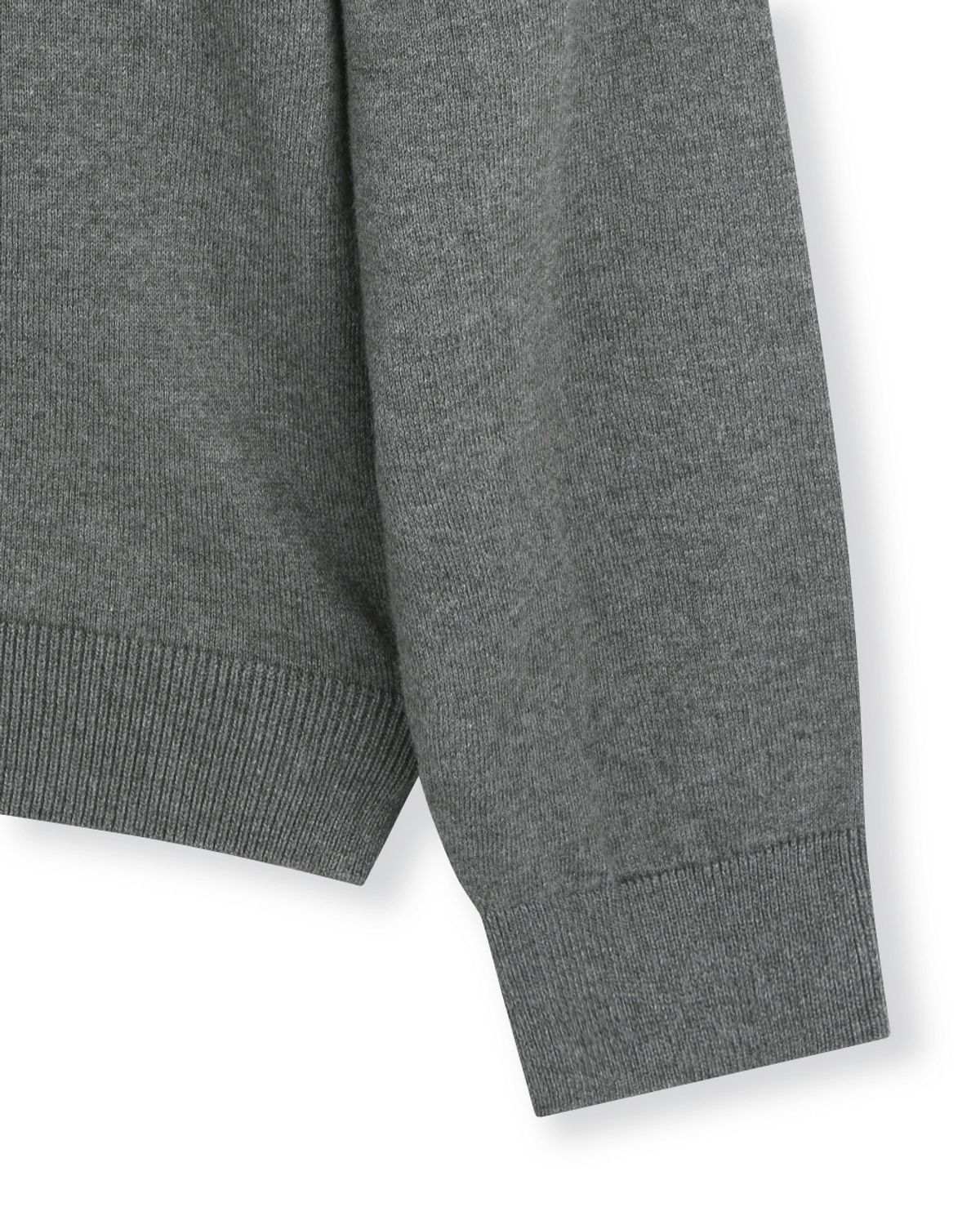비슬로우(BESLOW) CREW NECK RELAXED SHORT CARDIGAN CHARCOAL