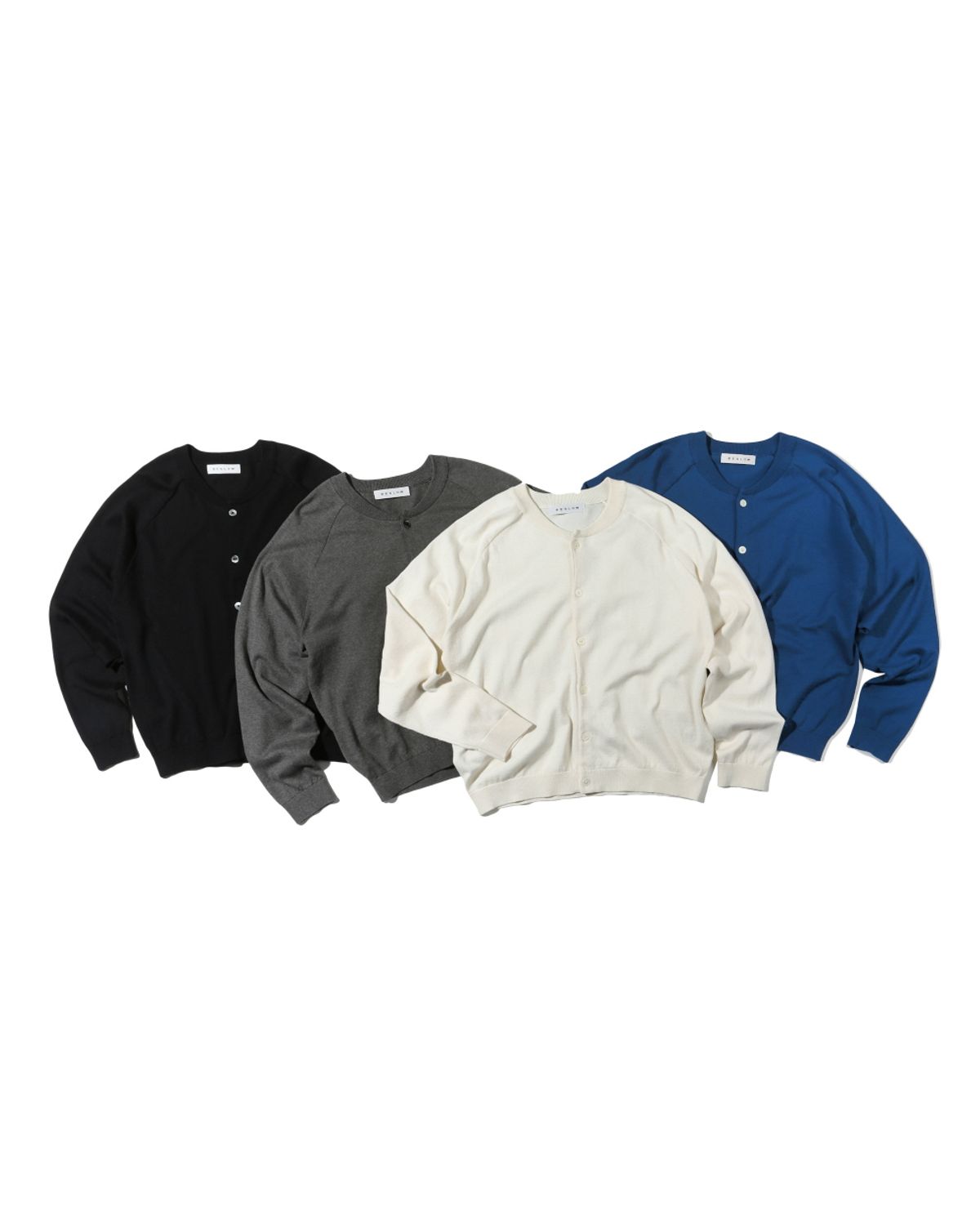 비슬로우(BESLOW) CREW NECK RELAXED SHORT CARDIGAN BLACK