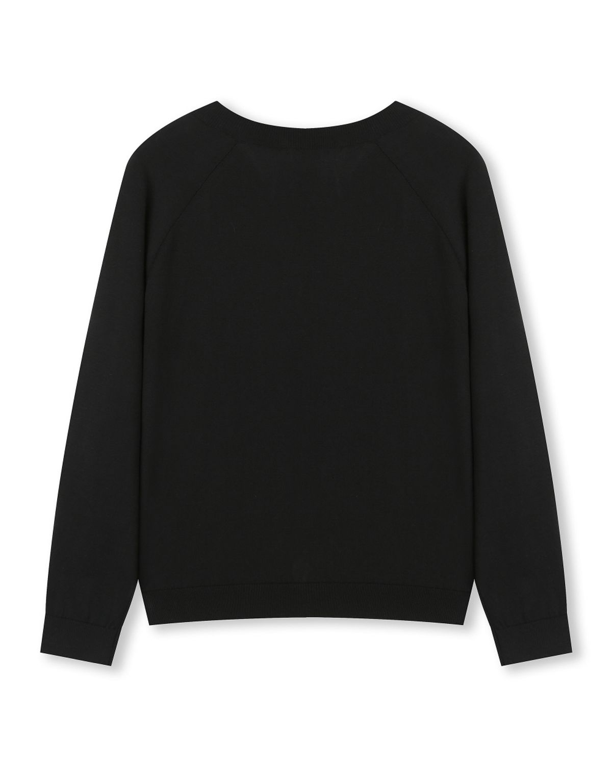비슬로우(BESLOW) CREW NECK RELAXED SHORT CARDIGAN BLACK