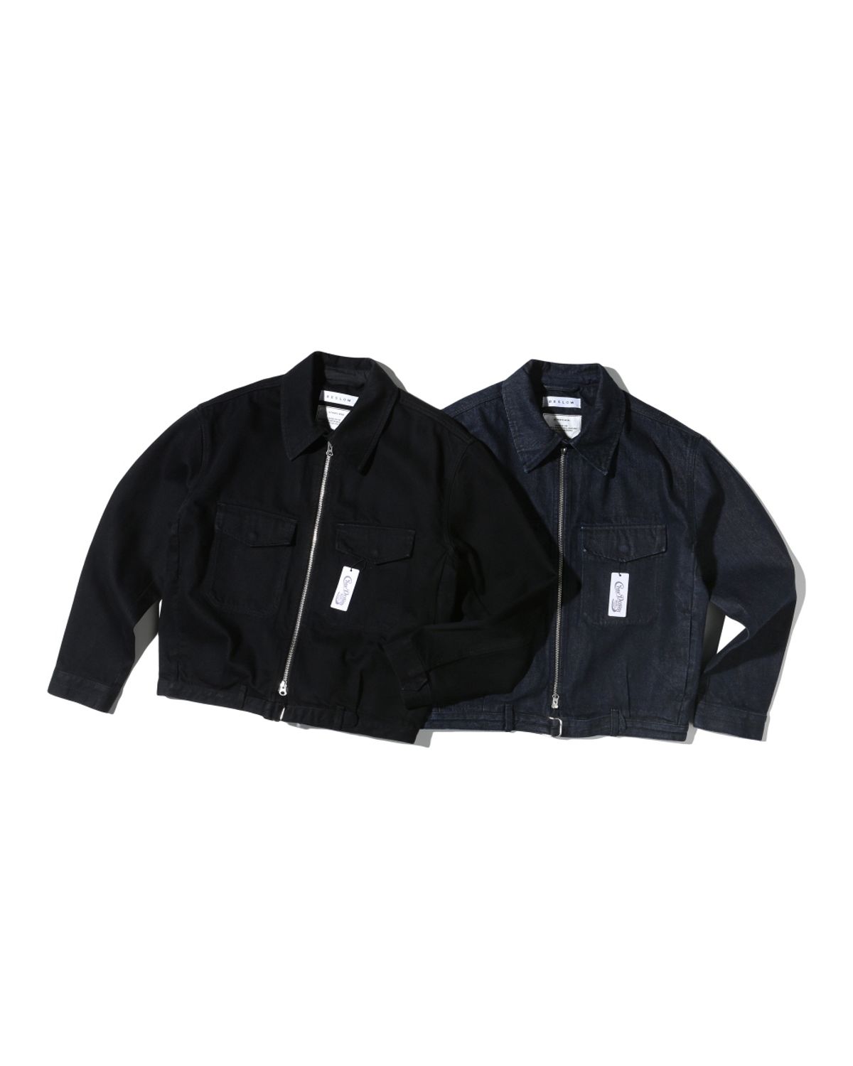 비슬로우(BESLOW) CONE MILL MILITARY ZIP-UP DENIM JACKET INDIGO