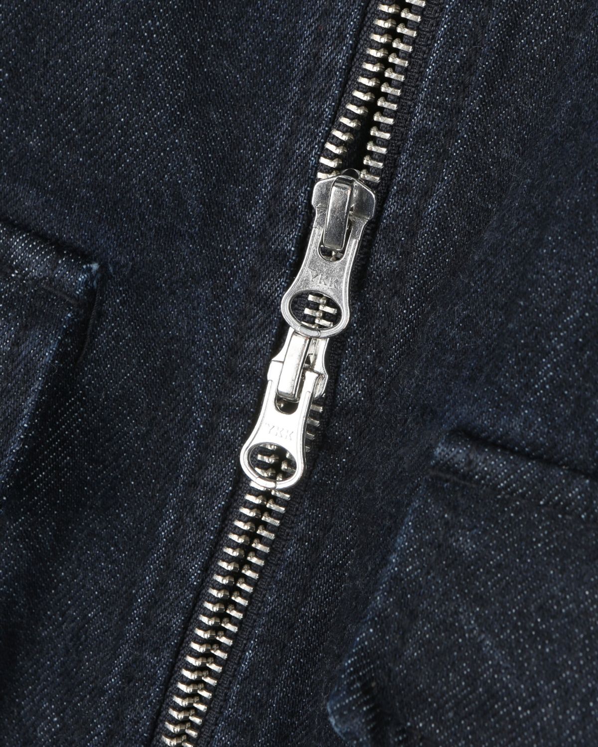 비슬로우(BESLOW) CONE MILL MILITARY ZIP-UP DENIM JACKET INDIGO