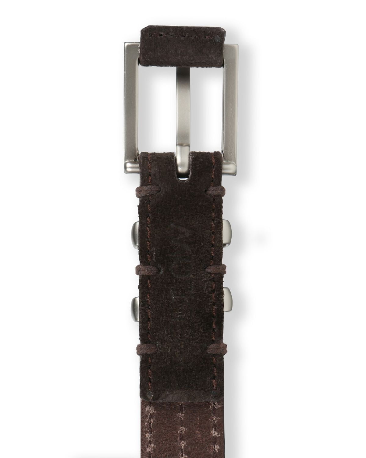 비슬로우(BESLOW) [비슬로우X데릭]SQUARE RING SLIM LEATHER WRAP BELT BROWN