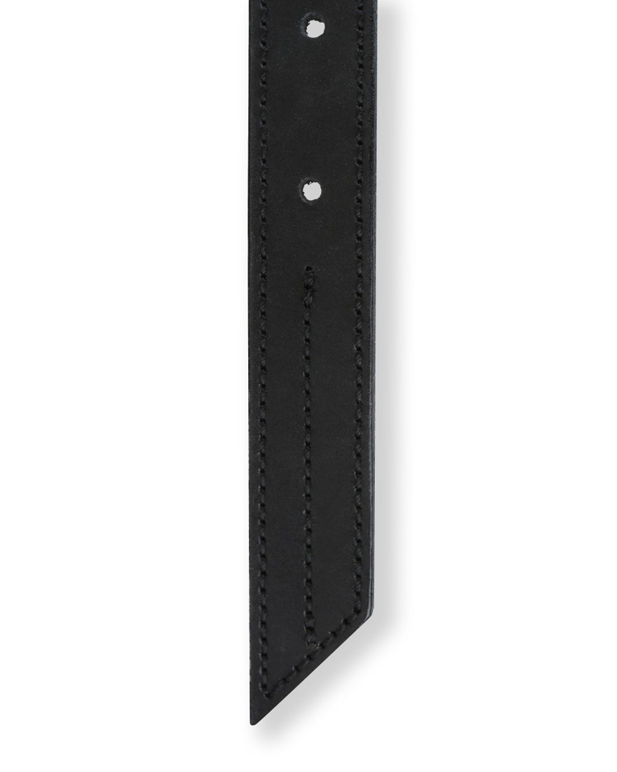 비슬로우(BESLOW) [비슬로우X데릭]SQUARE RING SLIM LEATHER WRAP BELT BLACK