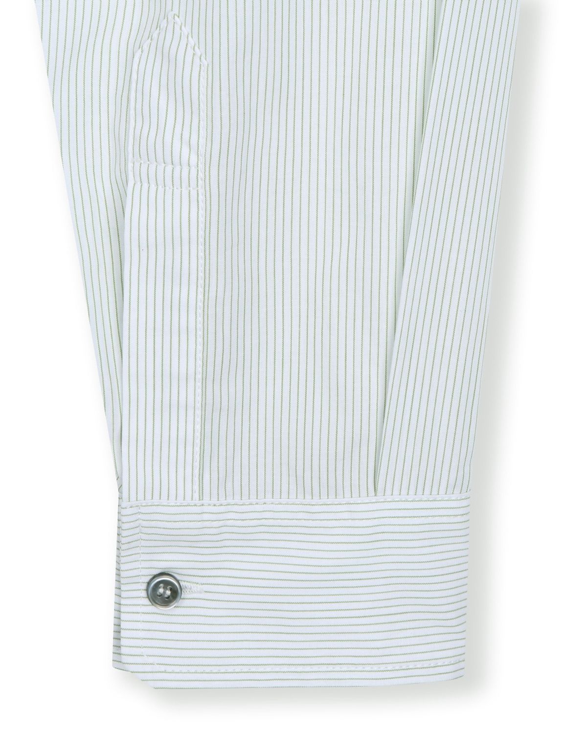 비슬로우(BESLOW) [비슬로우X데릭]STRIPE OFFICER SHIRT GREEN STRIPE