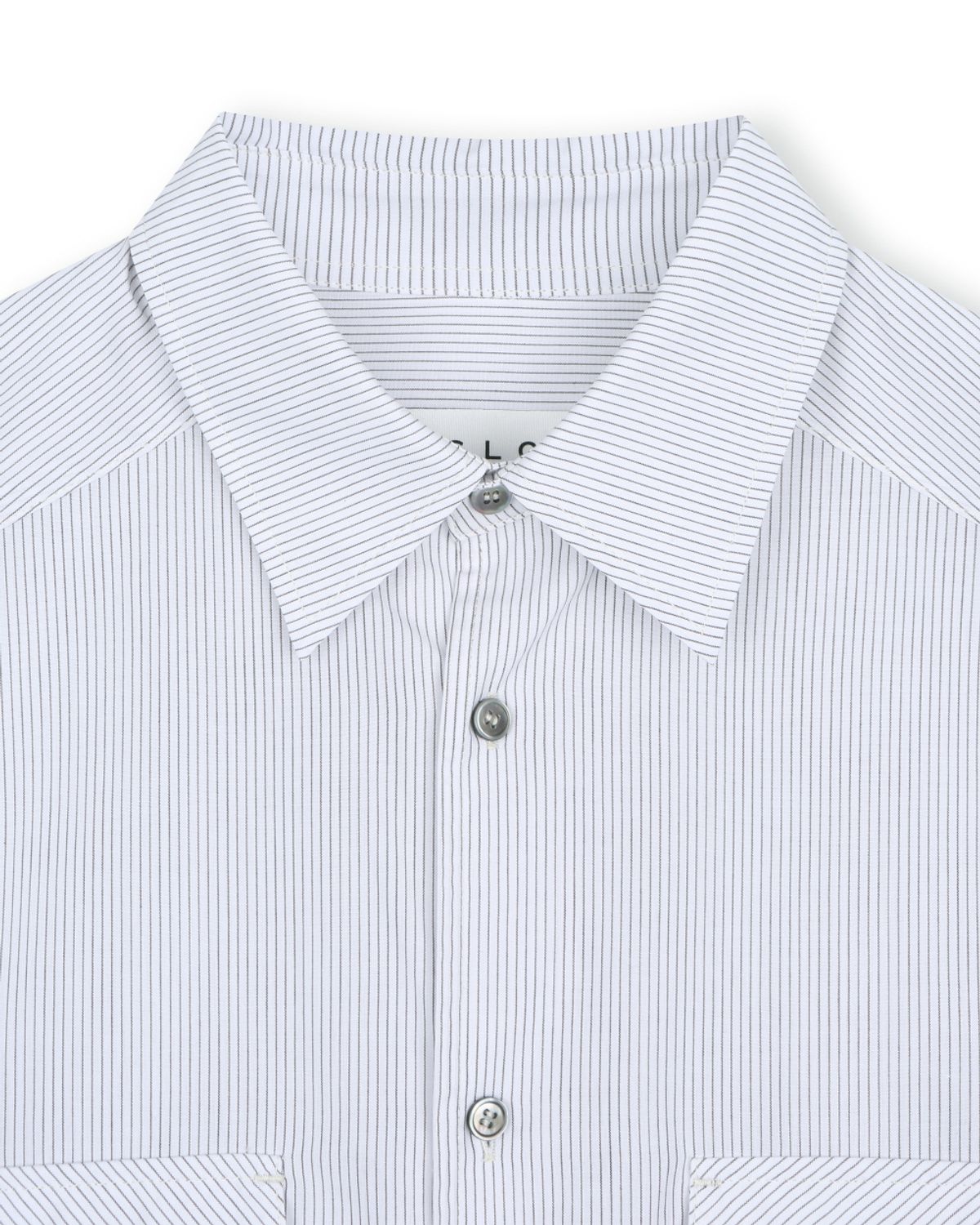 비슬로우(BESLOW) [비슬로우X데릭]STRIPE OFFICER SHIRT BROWN STRIPE