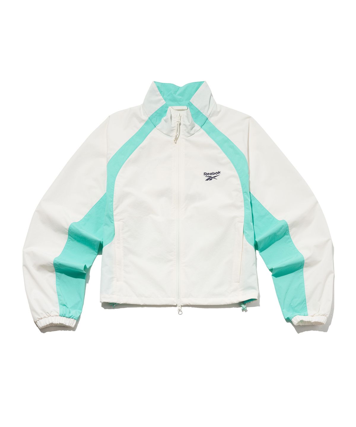 리복(REEBOK) 일립스 크롭 윈드 브레이커 (W) - 화이트:스카이