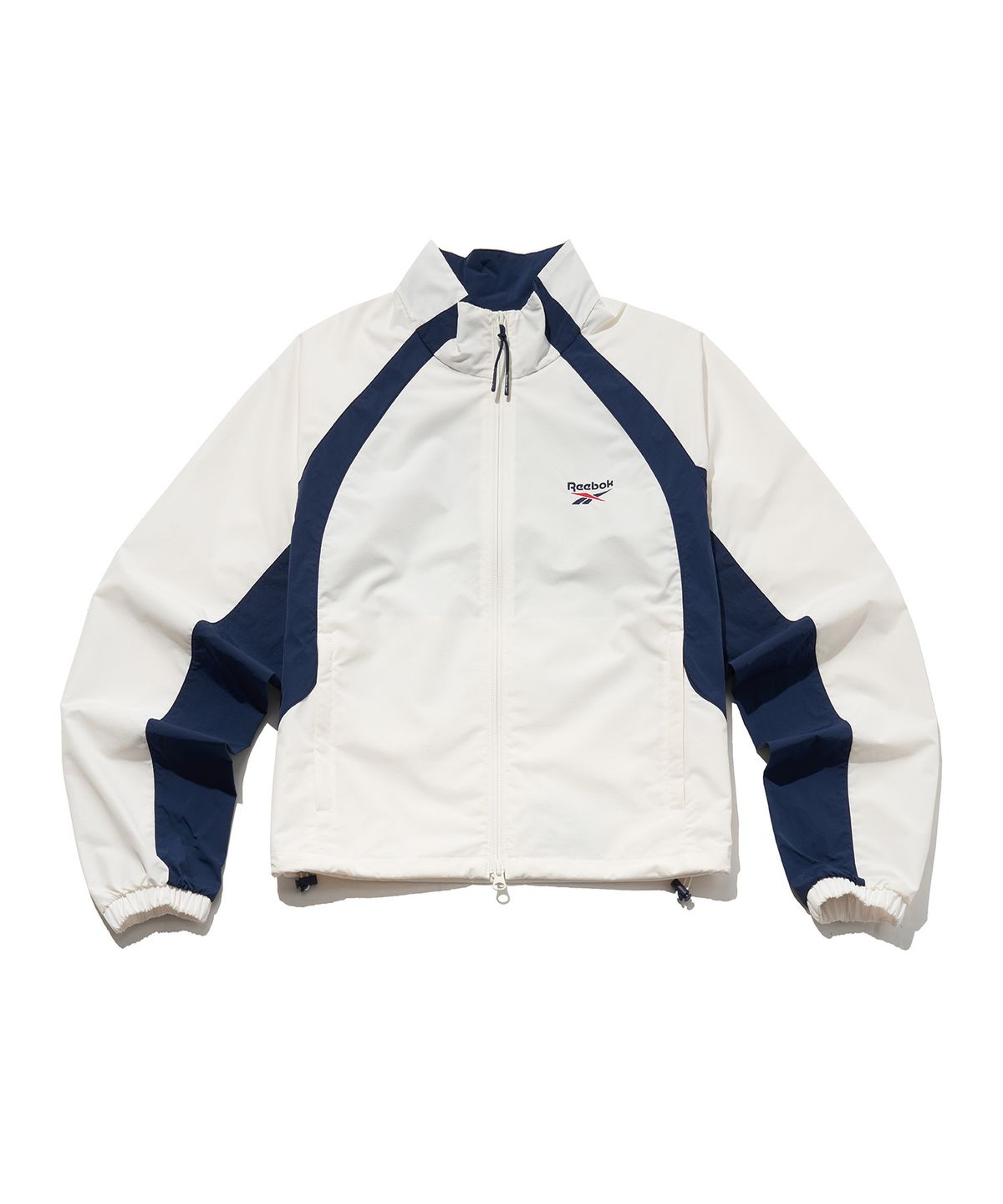 리복(REEBOK) 일립스 크롭 윈드 브레이커 (W) - 화이트:네이비