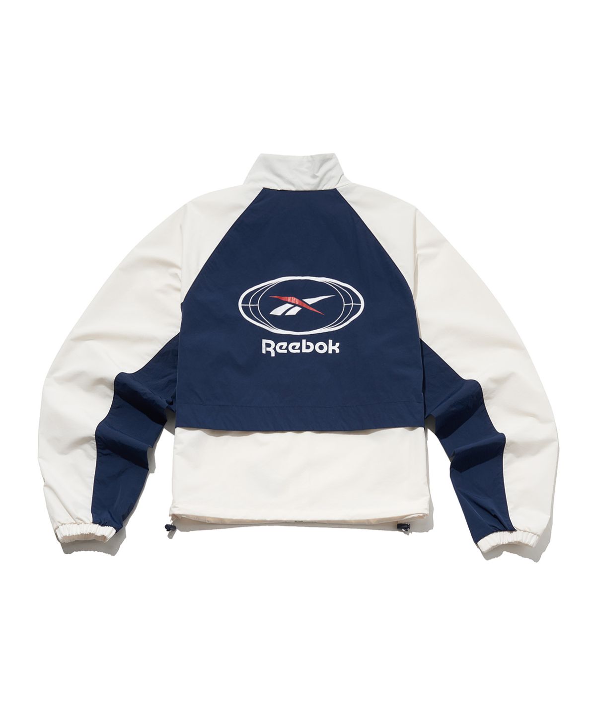 리복(REEBOK) 일립스 크롭 윈드 브레이커 (W) - 화이트:네이비
