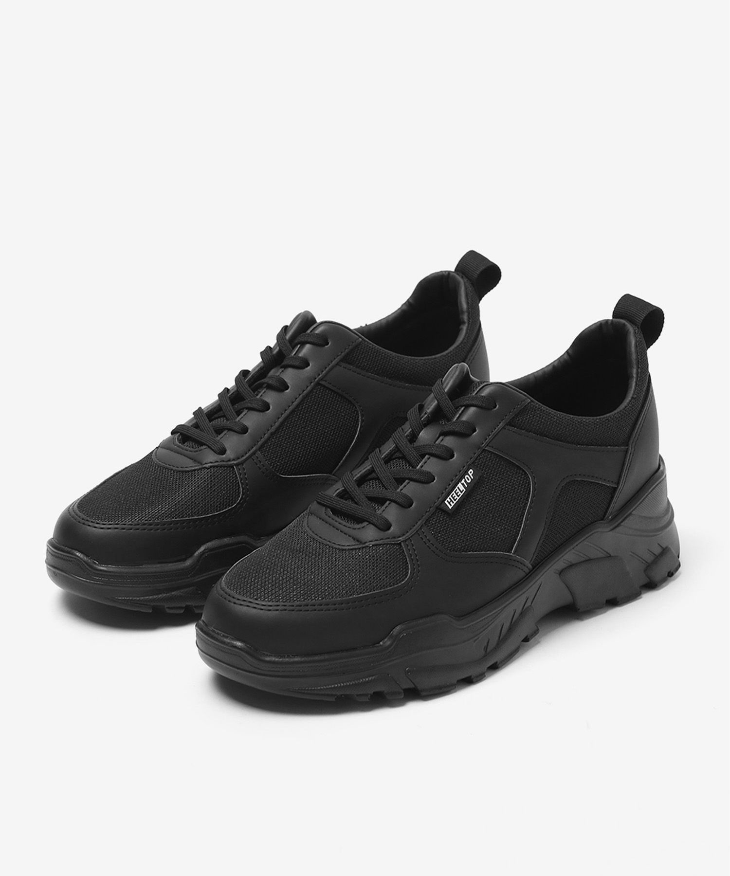 MUSINSA公式 | HEELTOP HT4718-BK 8cm Height Ugly Shoes Zeke