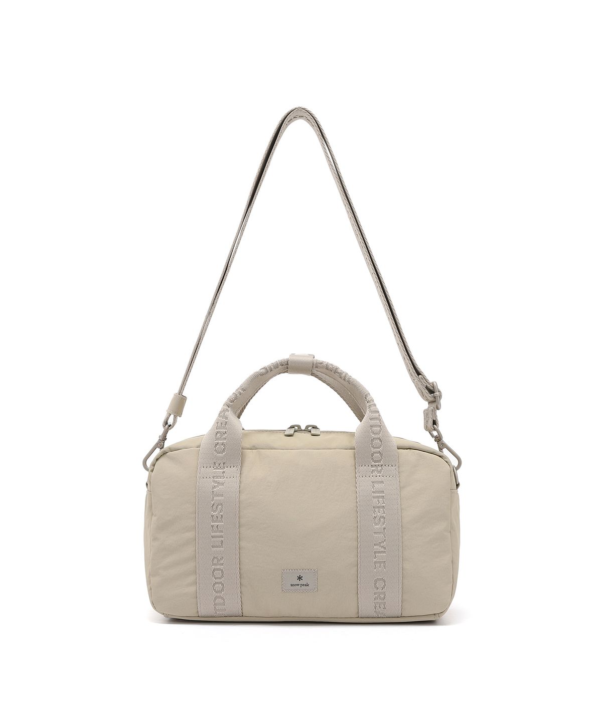 스노우피크 어패럴(SNOWPEAK APPAREL) 소프트윌 자가드 스몰 볼링백 (S25SWFCB28) Light Beige