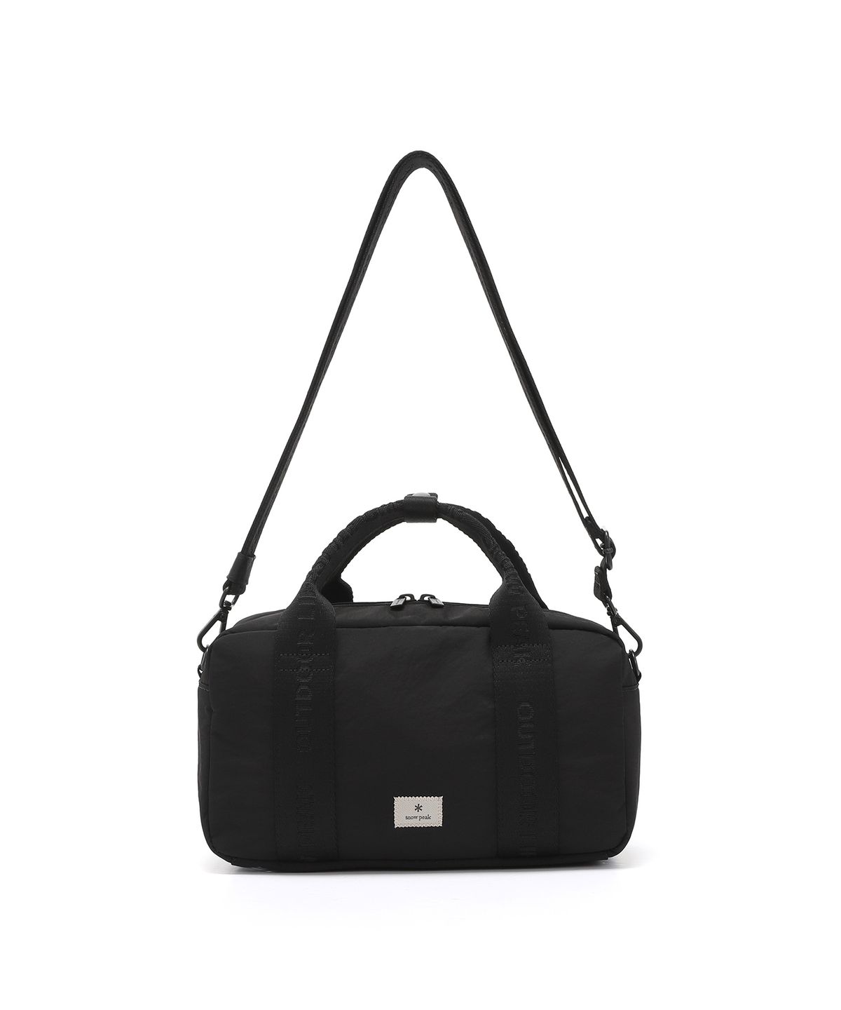 스노우피크 어패럴(SNOWPEAK APPAREL) 소프트윌 자가드 스몰 볼링백 (S25SWFCB28) Black