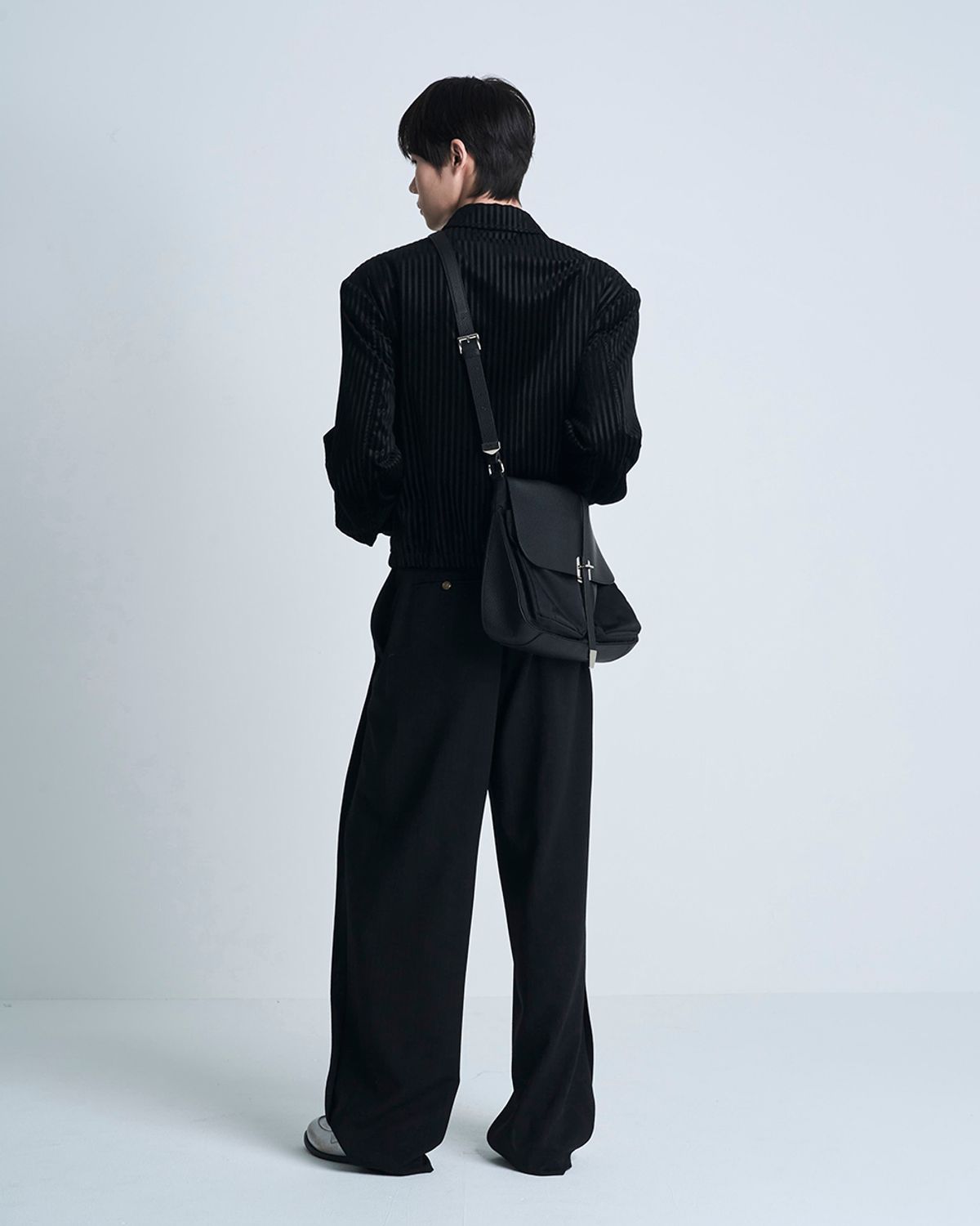 포커페이스(POKERFACE) FACADE BLOUSON BLACK STRIPE