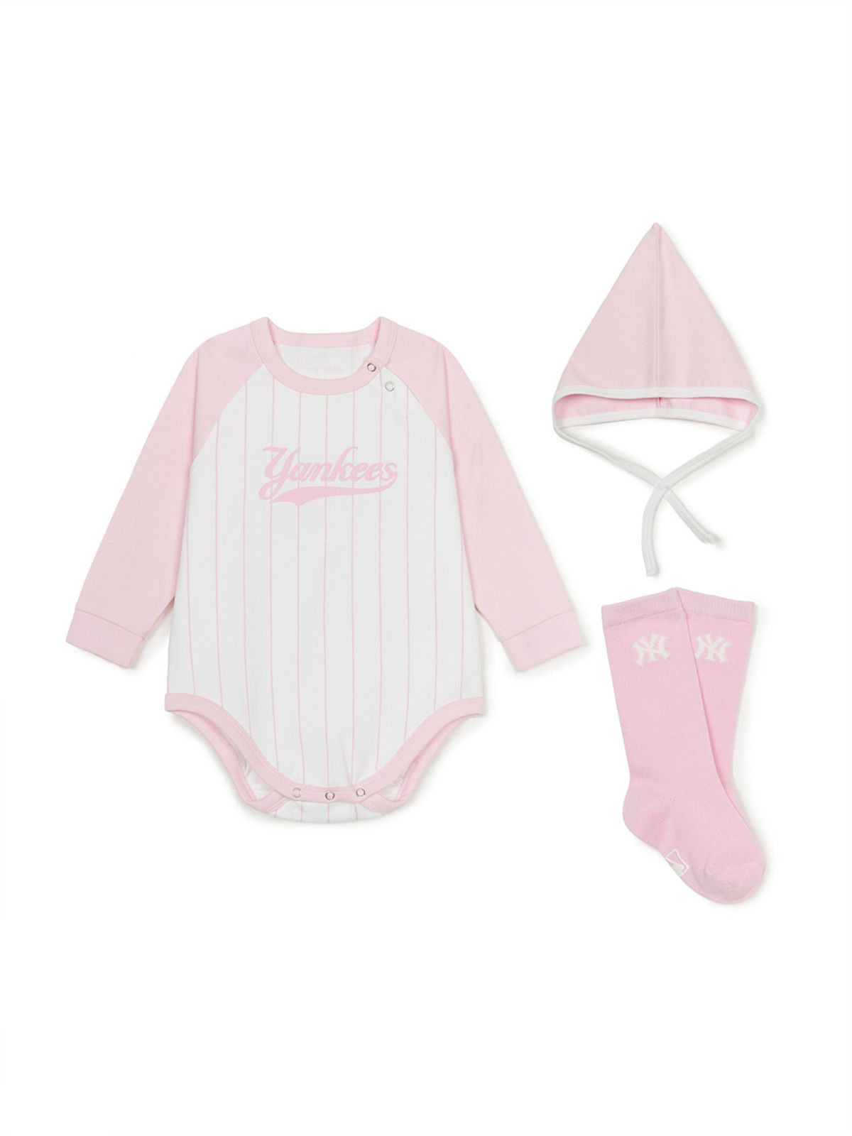 엠엘비 키즈(MLB KIDS) 베이비 바디수트 패키지 NY (L.Pink)