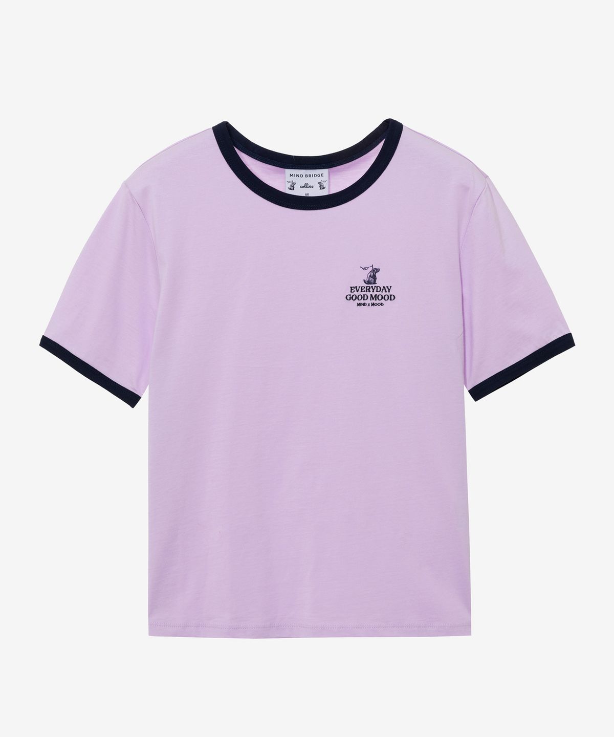마인드브릿지 우먼(MIND BRIDGE WOMEN) [W][콜린스]원 포인트 링거 티셔츠 - 2color