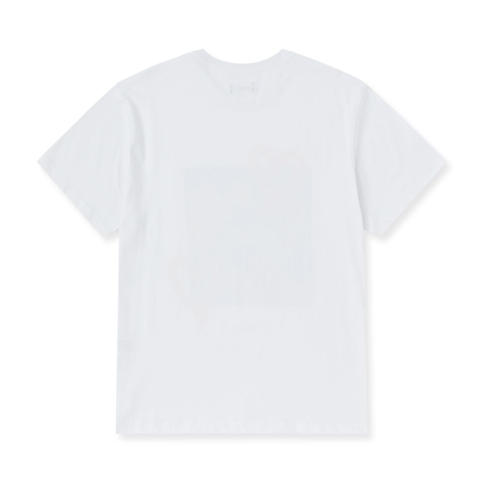 MUSINSA | NERDY Selfie Nero Short Sleeve T-Shirt White