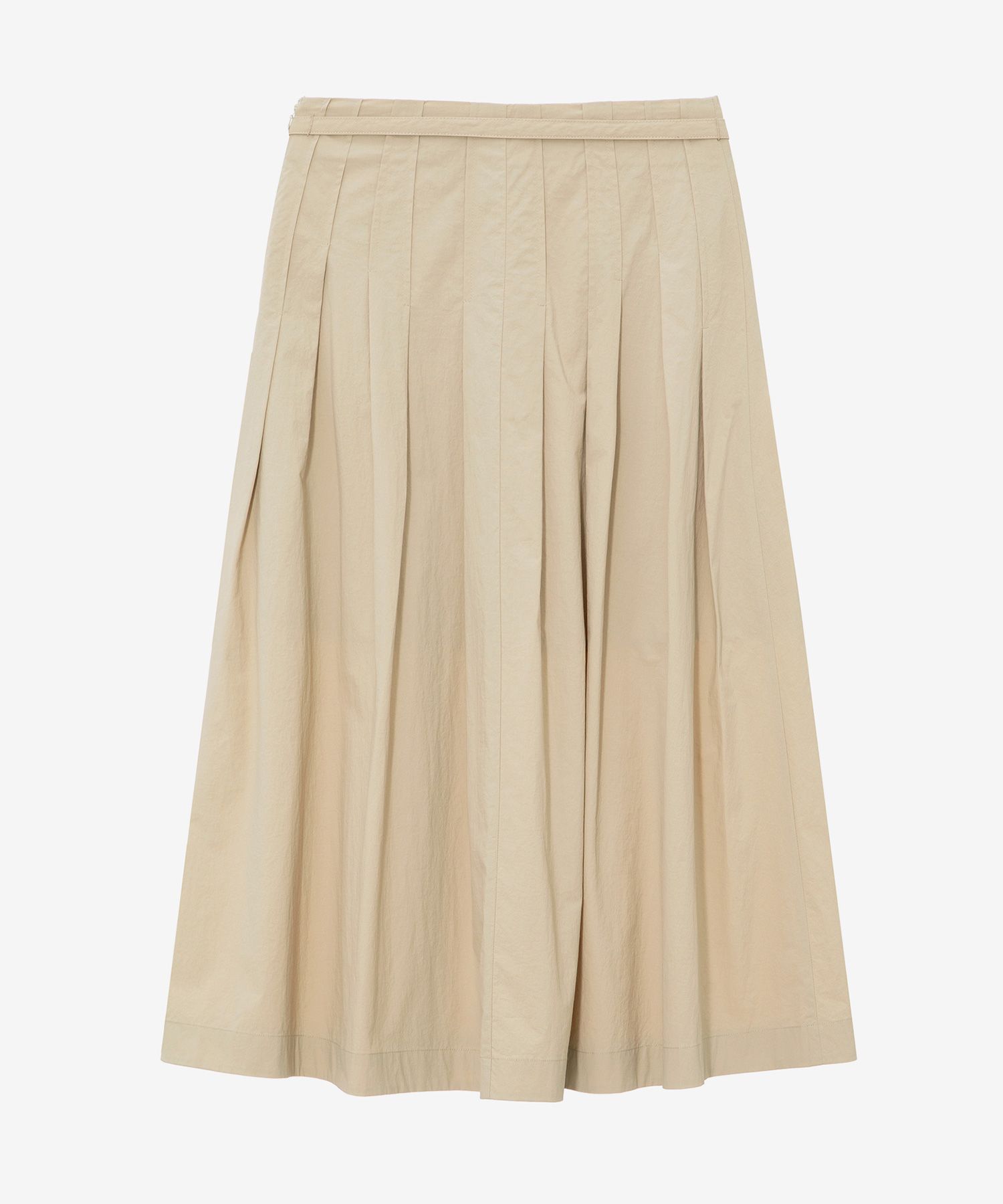 【THE MOZZ】Baja Banding Pleated Skirt Contrast Waist band Pleated Mini Skirt | Evercado
