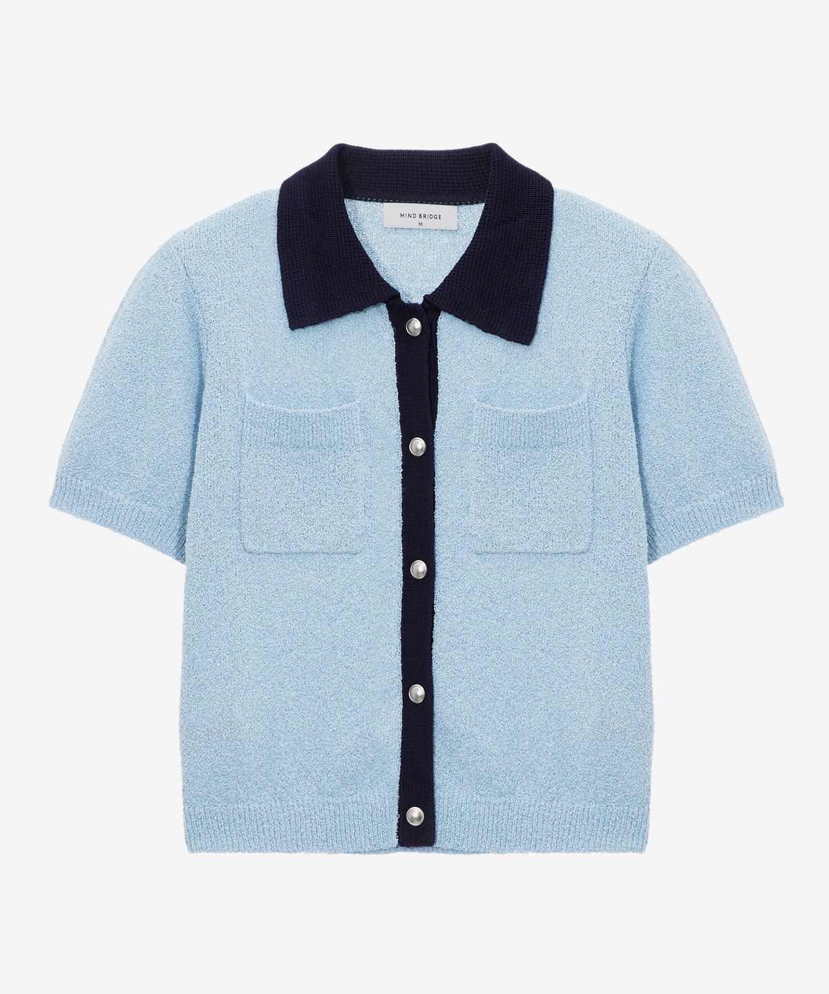 마인드브릿지 우먼(MIND BRIDGE WOMEN) [W][COUTURE]부클 배색 가디건 - 2color