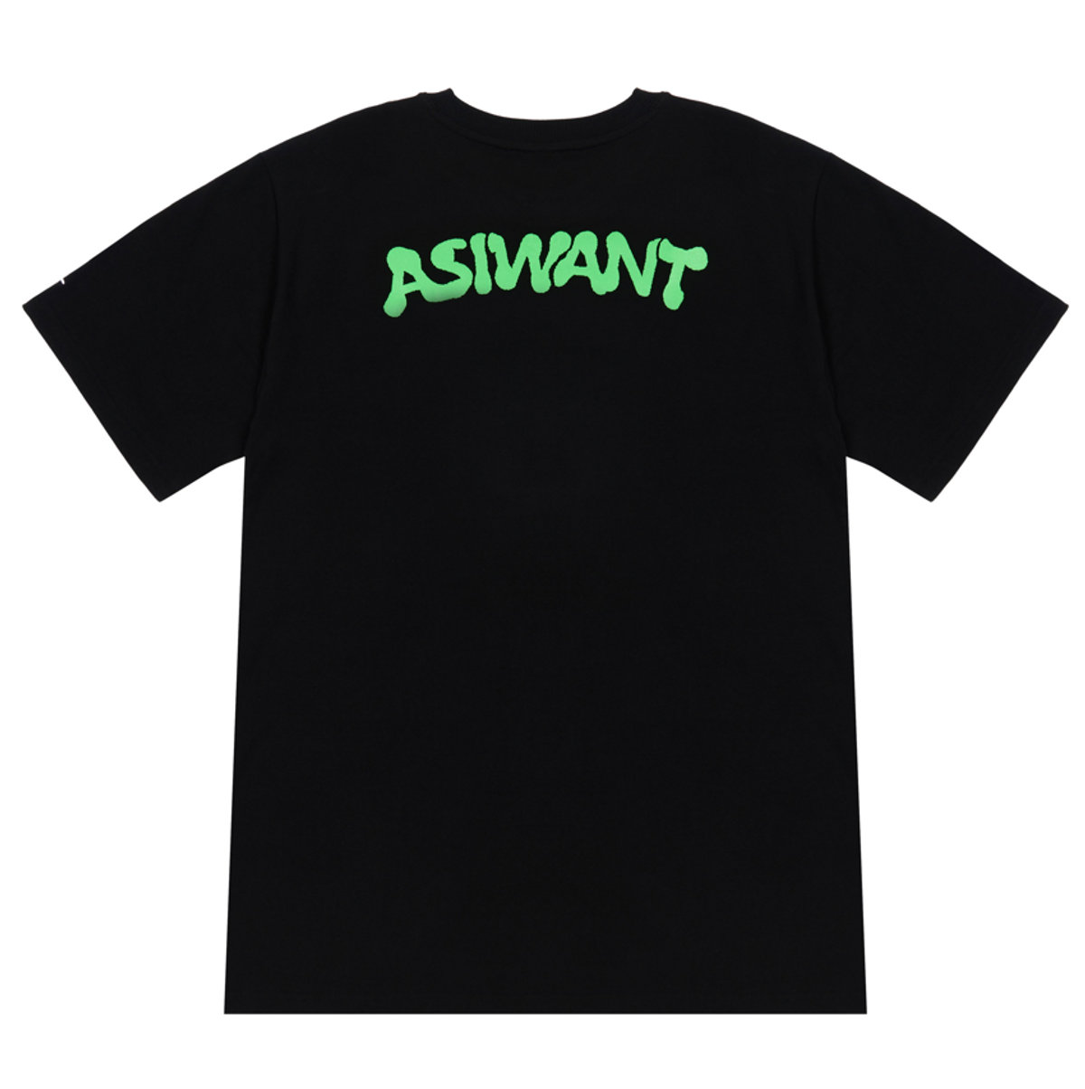 에즈아이원(ASIWANT) 라이트닝 원트 티셔츠 블랙