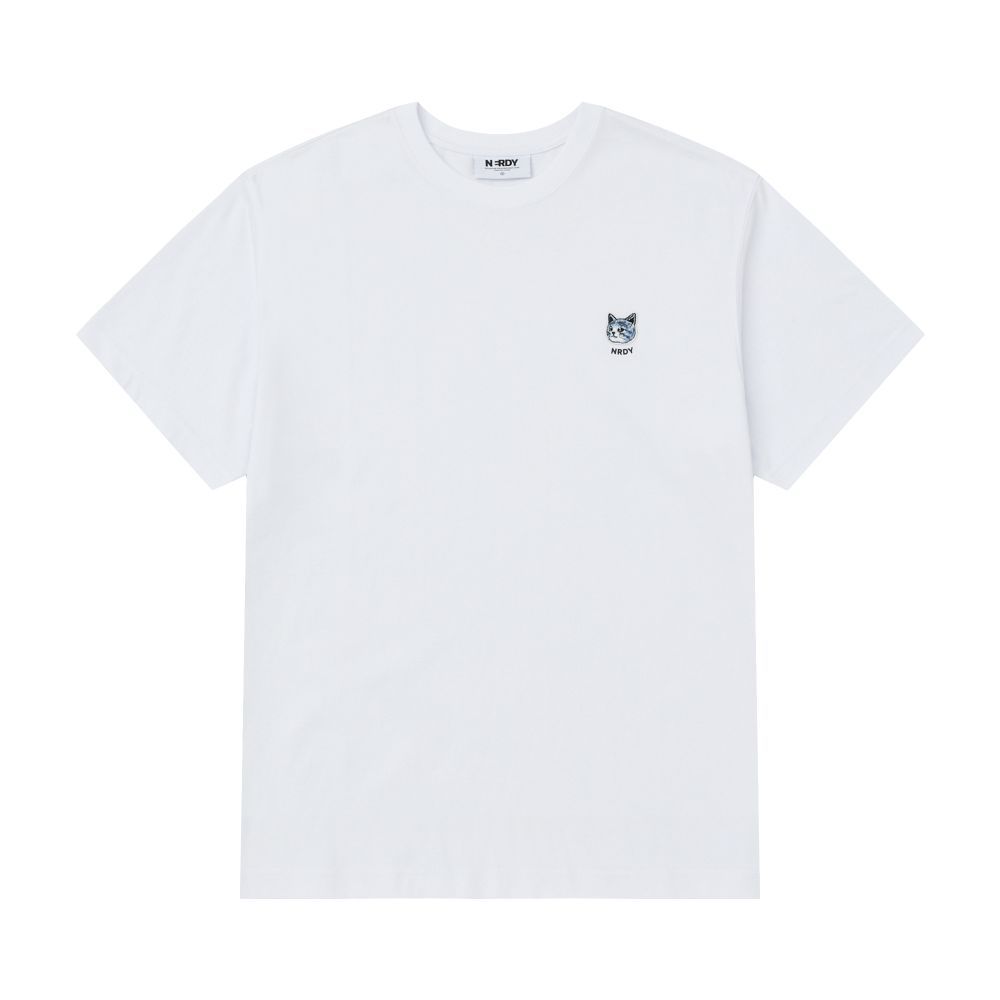【NERDY】 Handsome Cat Wappen Short Sleeve T-Shirt /追跡付 MUSINSA | NERDY Handsome Cat Wappen Short Sleeve T-Shirt