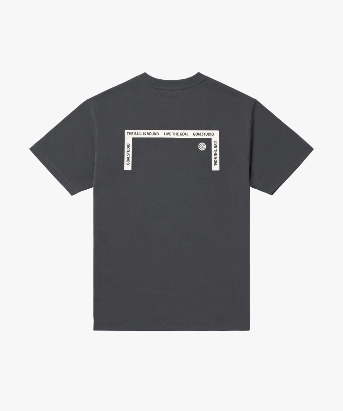 골스튜디오(GOALSTUDIO) AIR DRY GRAFFITI LOGO TEE-CHARCOAL