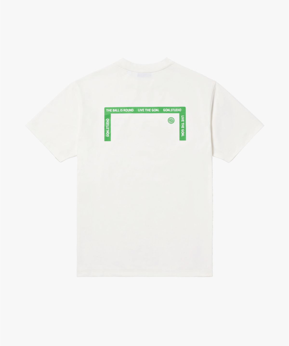 골스튜디오(GOALSTUDIO) AIR DRY GRAFFITI LOGO TEE-OFF WHITE