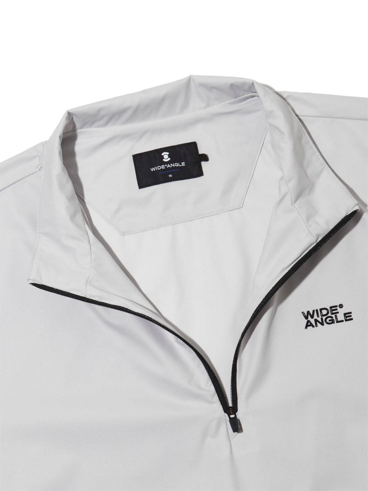 와이드앵글(WIDEANGLE) TO PRO 원포인트 쿼터집업 아노락 M_Light Grey
