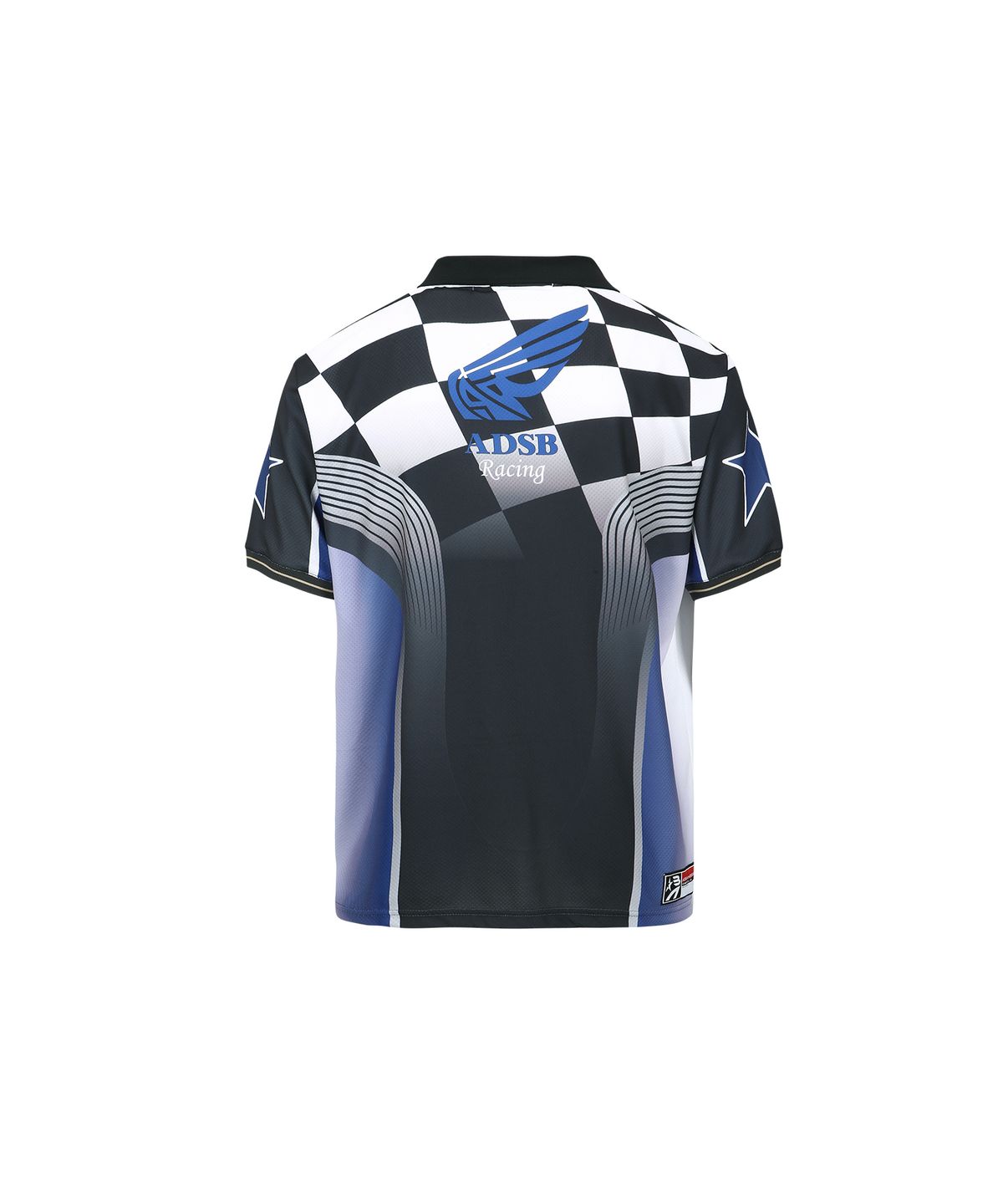 앤더슨벨(ADSB ANDERSSON BELL) 체크보드 레이싱 티셔츠 atb1298m(BLUE/BLACK)