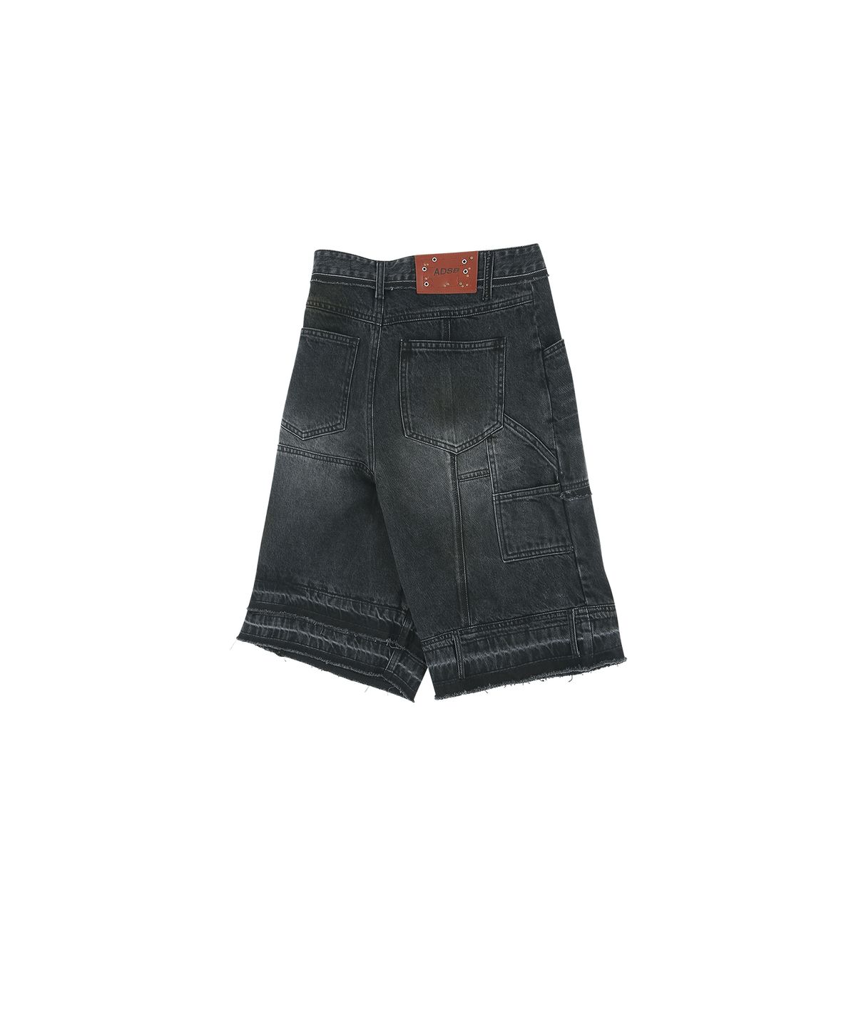 앤더슨벨(ADSB ANDERSSON BELL) 유니섹스 패치워크 데님 쇼츠 apa806u(BLACK)