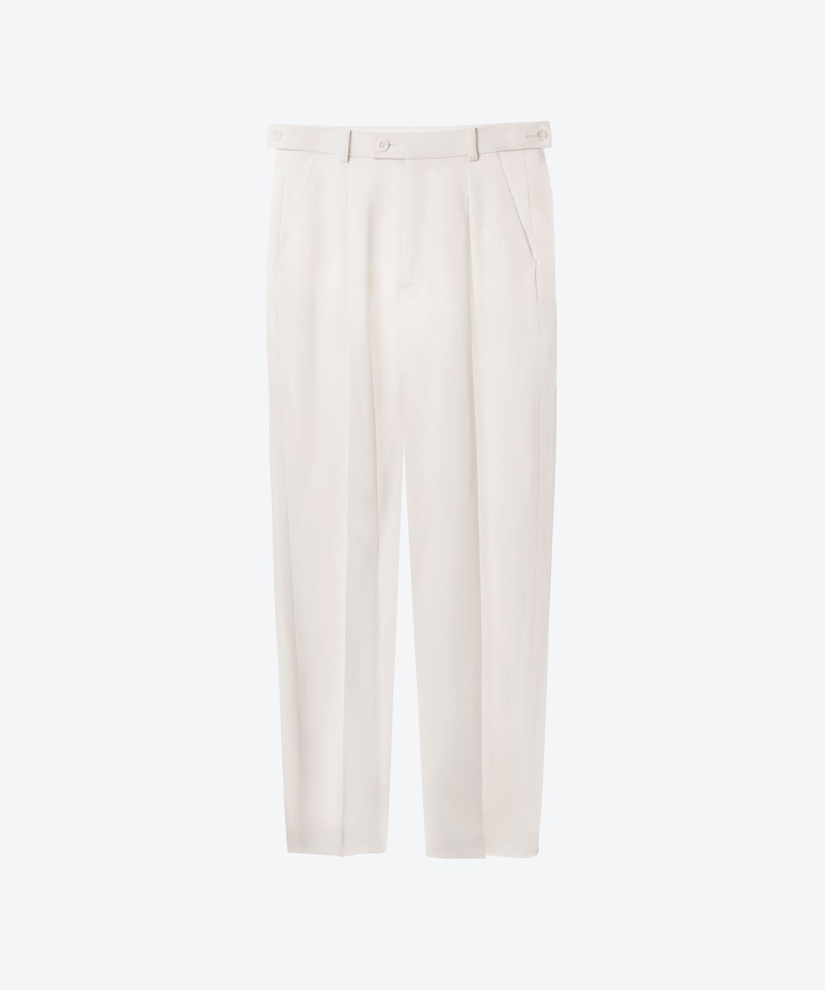 언티지(UNTAGE) 울 캐롯 레그 트라우저[White(UNISEX)]_UTP-FP51