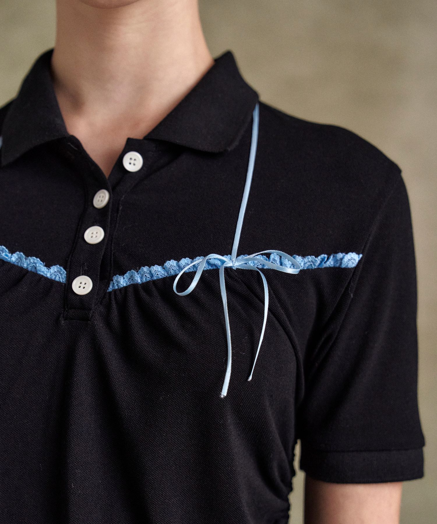 MUSINSA | ANDERSSON BELL FOR WOMEN Halter String Pique Polo