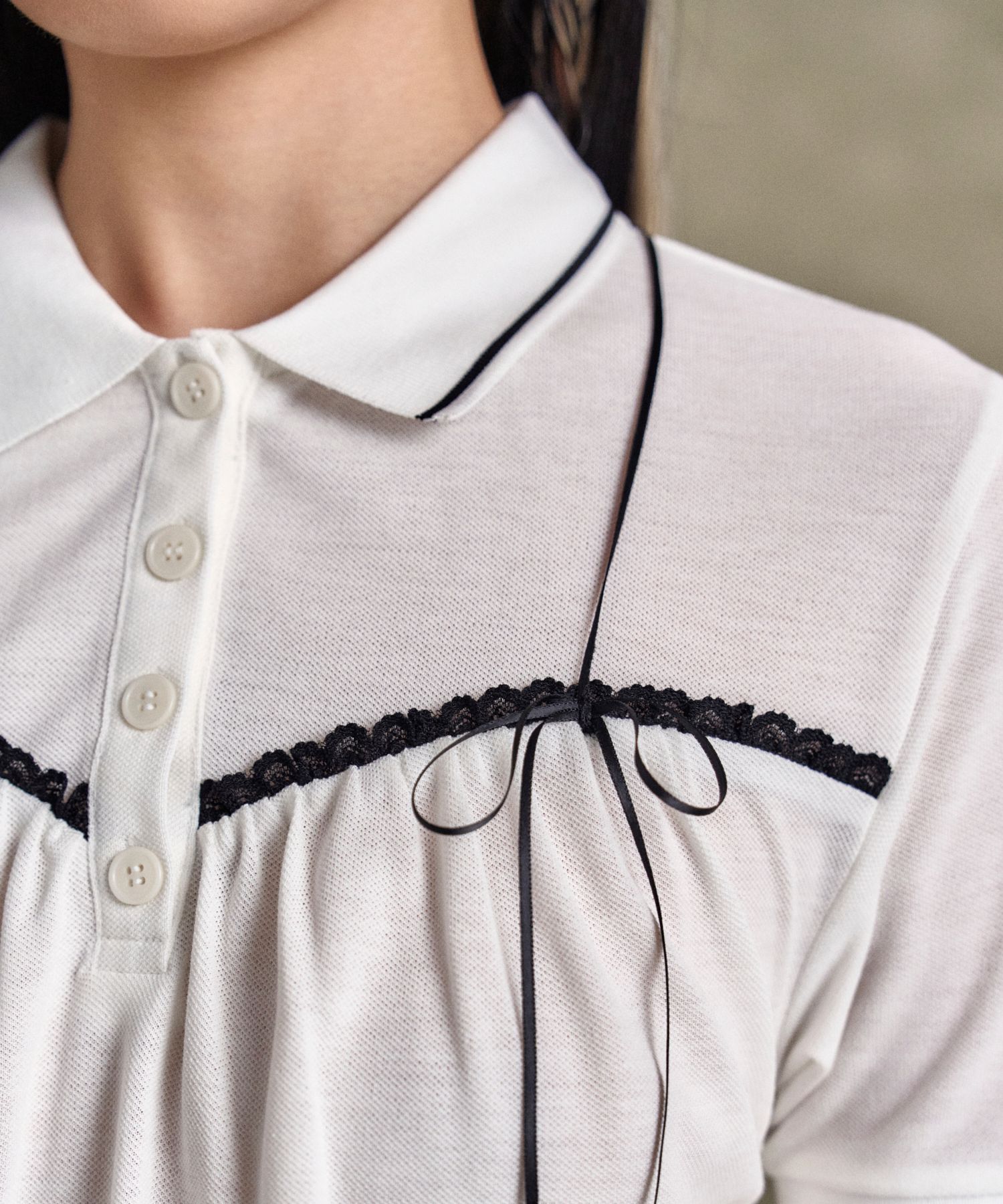MUSINSA | ANDERSSON BELL Halter String Pique Polo Shirt