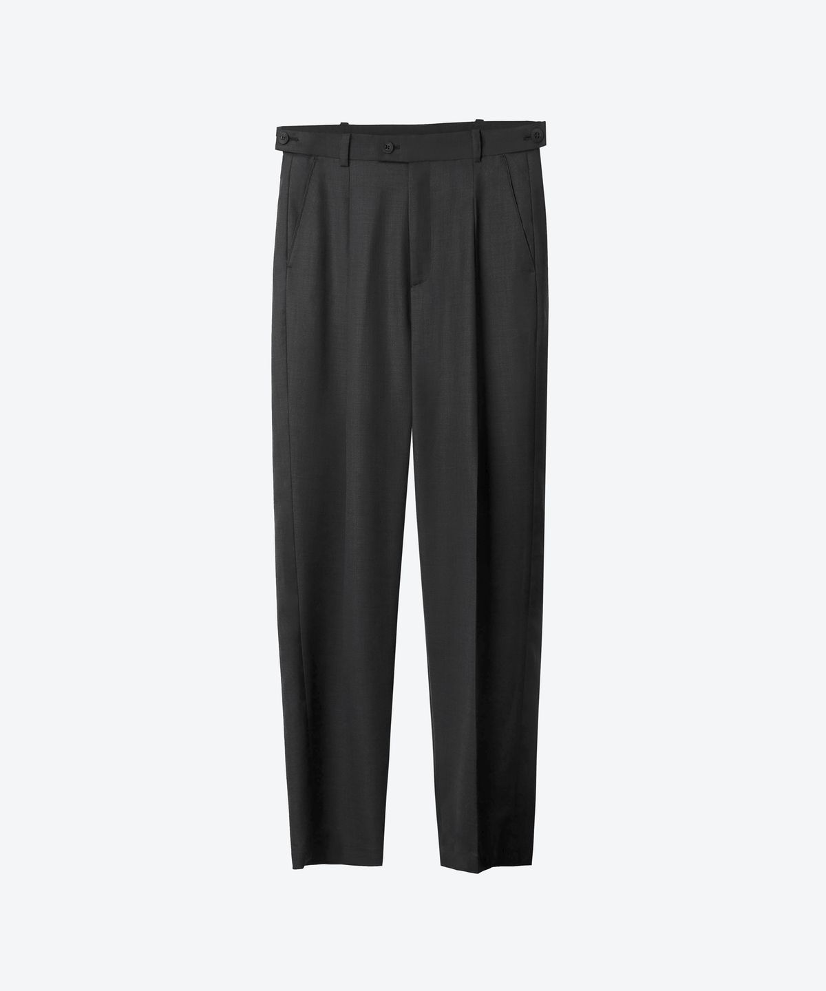 언티지(UNTAGE) 울 캐롯 레그 트라우저[Black(UNISEX)]_UTP-FP53