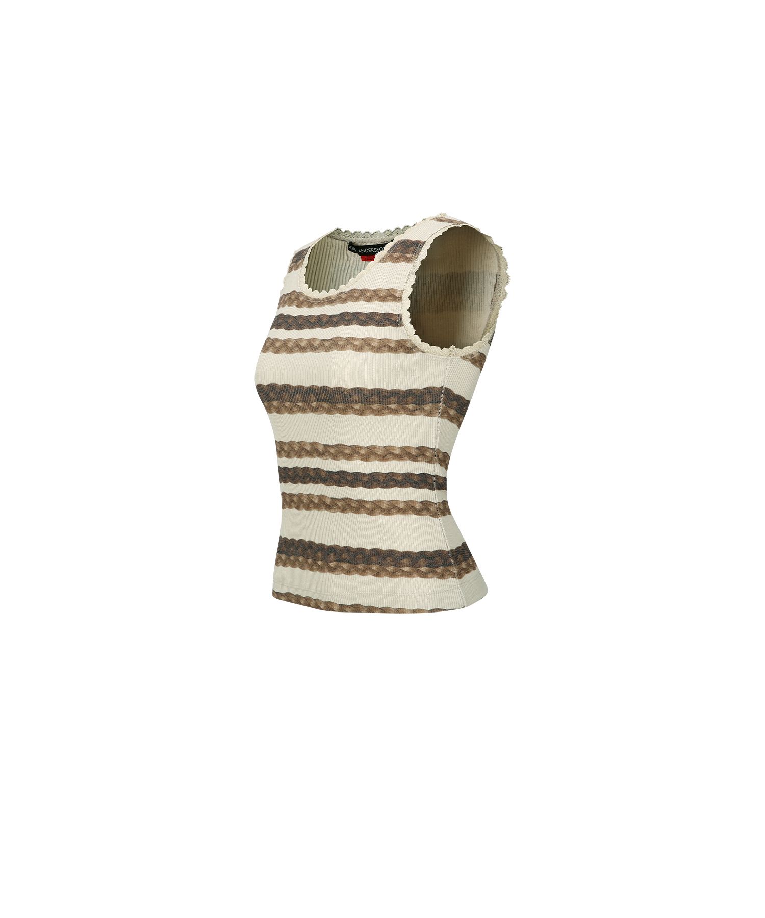 ★ANDERSSON BELL★ Hair Braid Stripe Tank Top MUSINSA | ANDERSSON BELL FOR WOMEN Hair Braid Stripe Tank