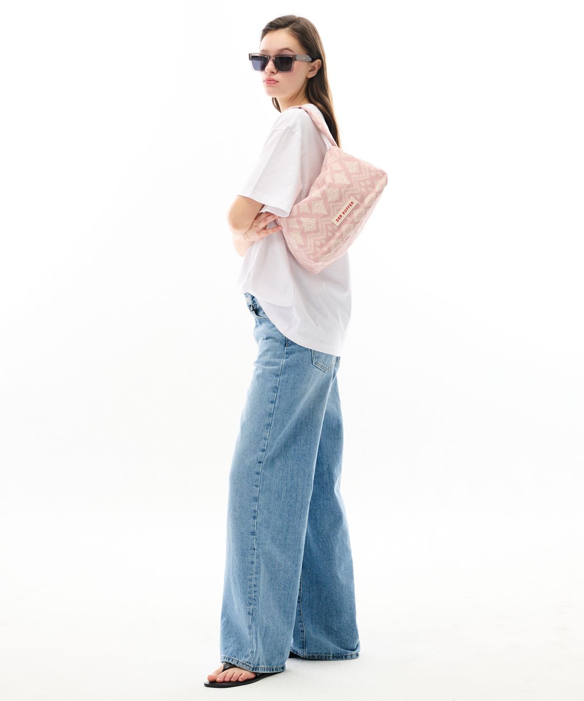 델코퍼(DER KOFFER) HOBO DAMASK [D/PINK]_SMALL