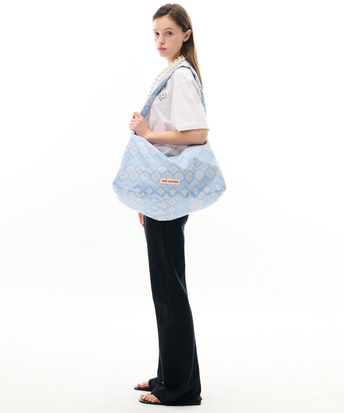 델코퍼(DER KOFFER) HOBO DAMASK [SKY]_LARGE