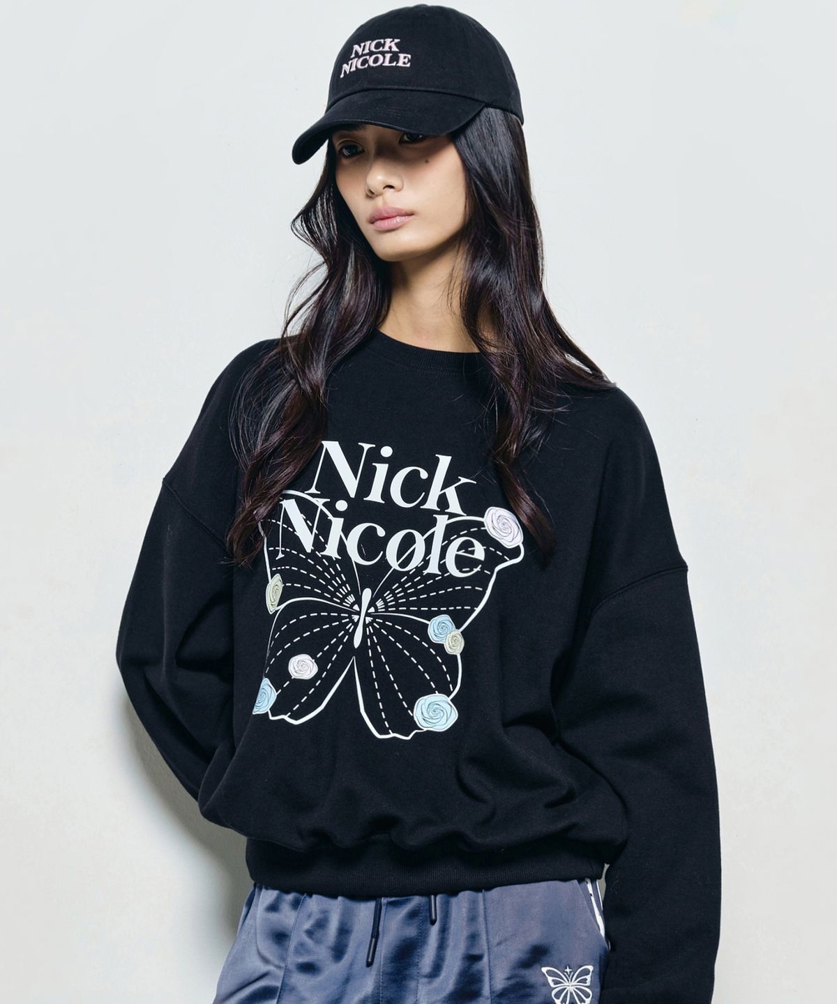 닉앤니콜(NICK&NICOLE) MINI ORIGINALS NICOLE BALL CAP_BLACK PINK