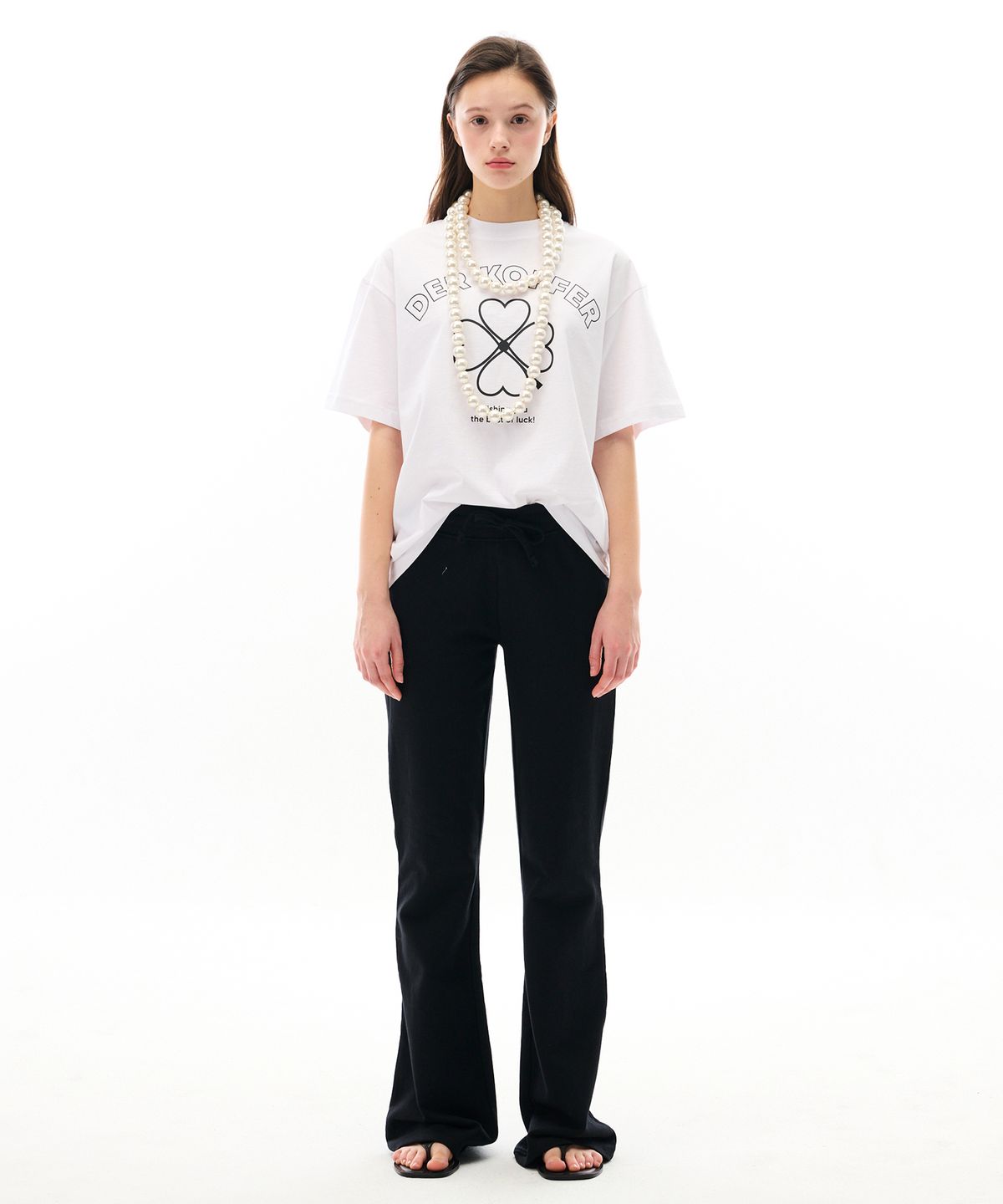 델코퍼(DER KOFFER) CLASSIC CLOVER T [WH-BK]